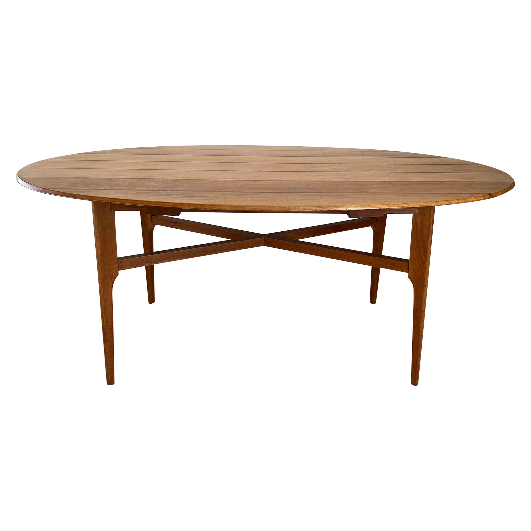 Mesa de comedor elíptica Frank Guille en venta