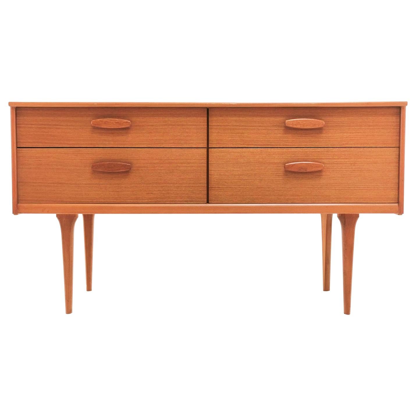 Frank Guille for Austinsuite Teak Midcentury Sideboard Chest of Drawers, 1960s
