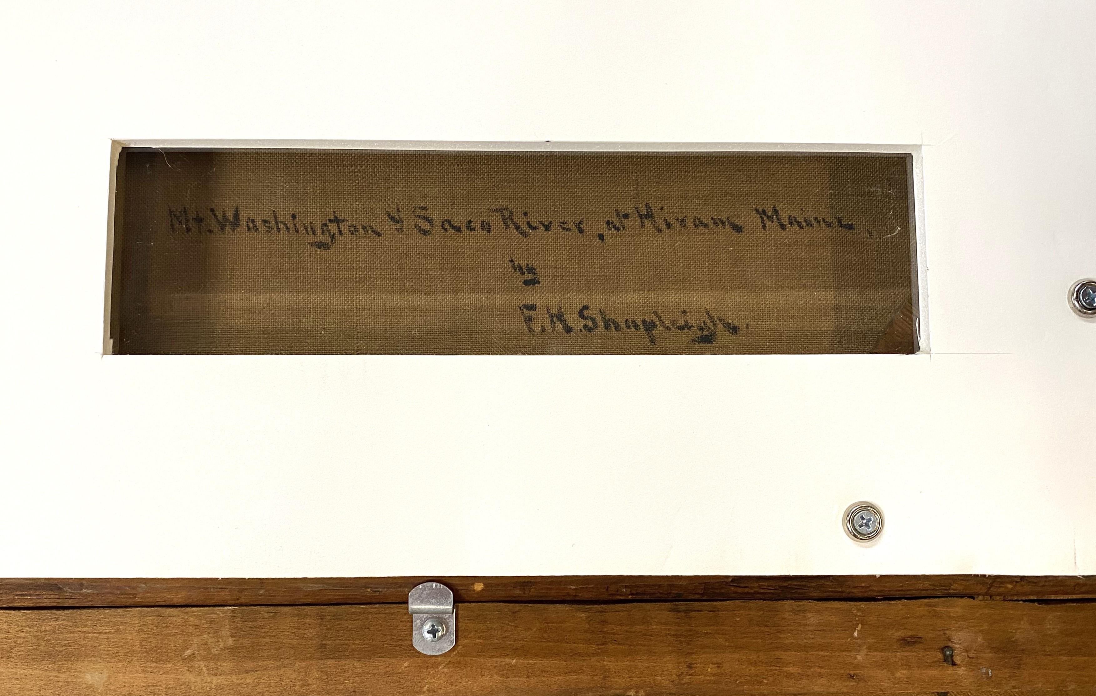 Monte Washington y río Saco en Hiram, Maine 1888 en venta 4