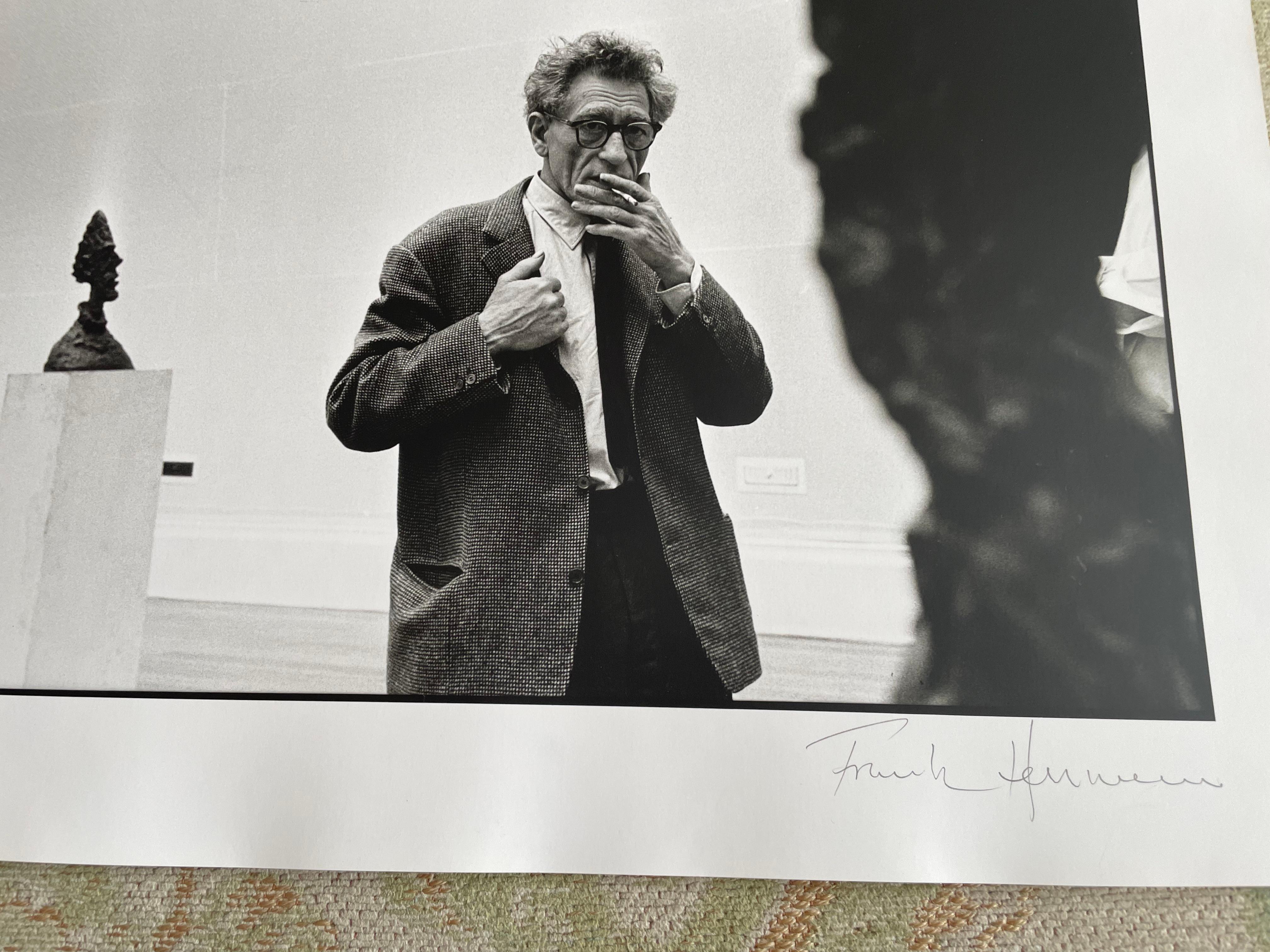 Alberto Giacometti fotografia in bianco e nero alla gelatina d'argento 16x12 in vendita 1