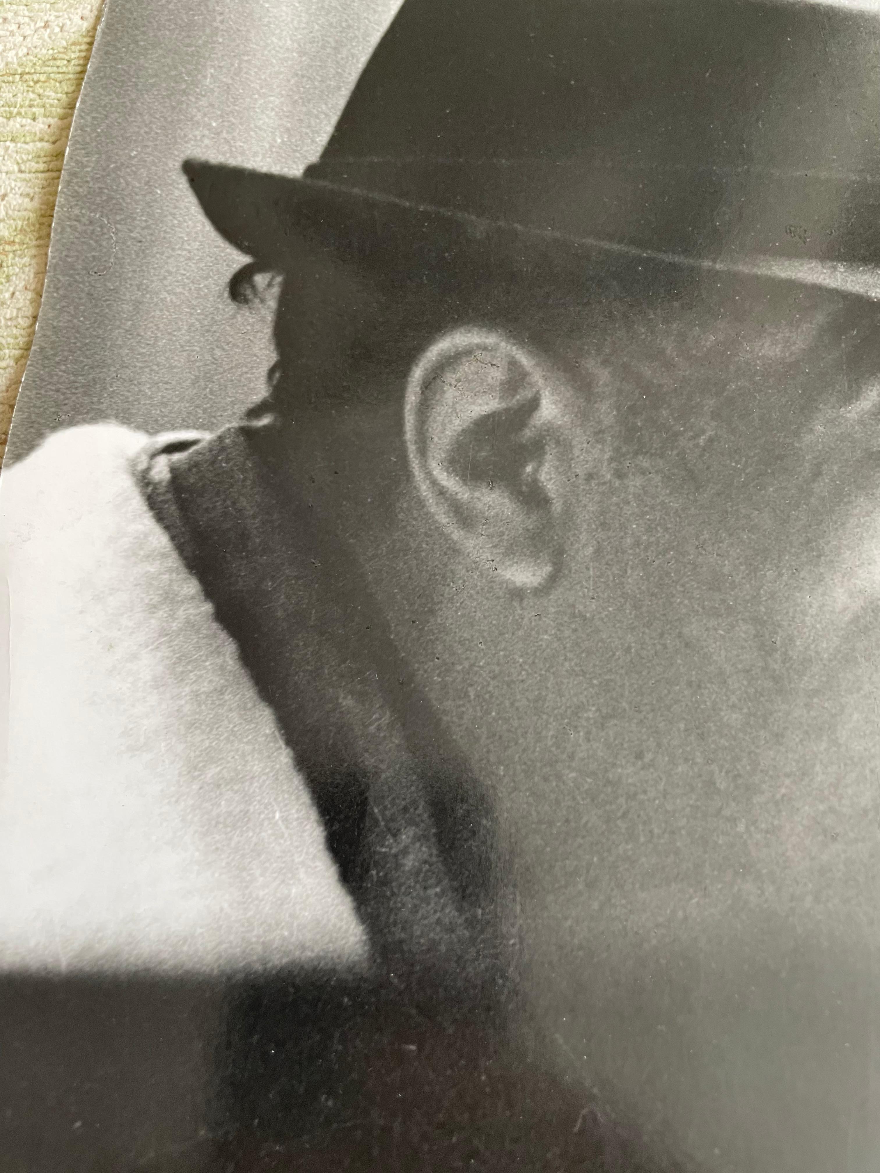 Duke Ellington with cigarette at rehearsals VINTAGE b/w hand print For Sale 8