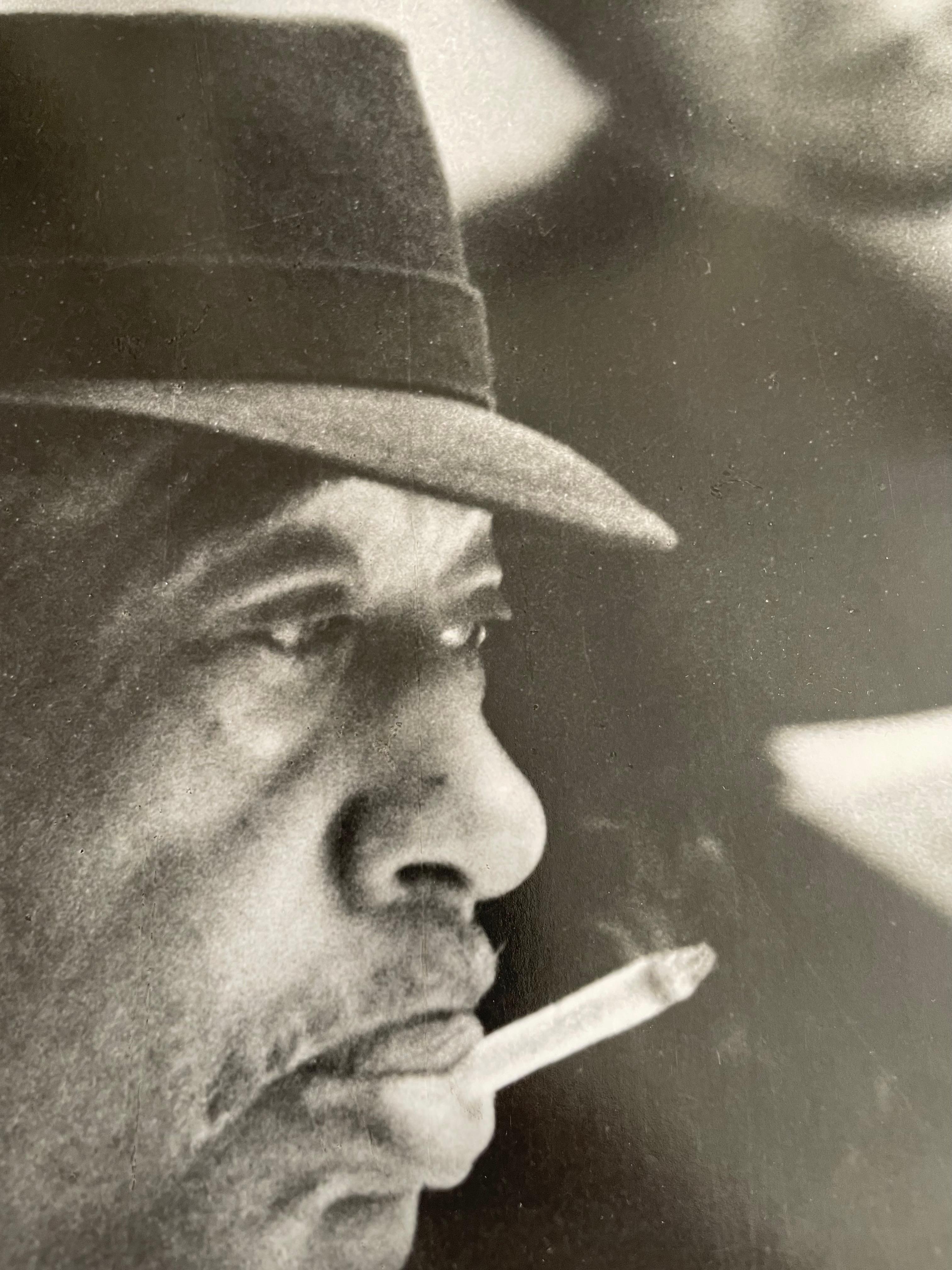 Duke Ellington with cigarette at rehearsals VINTAGE b/w hand print For Sale 9