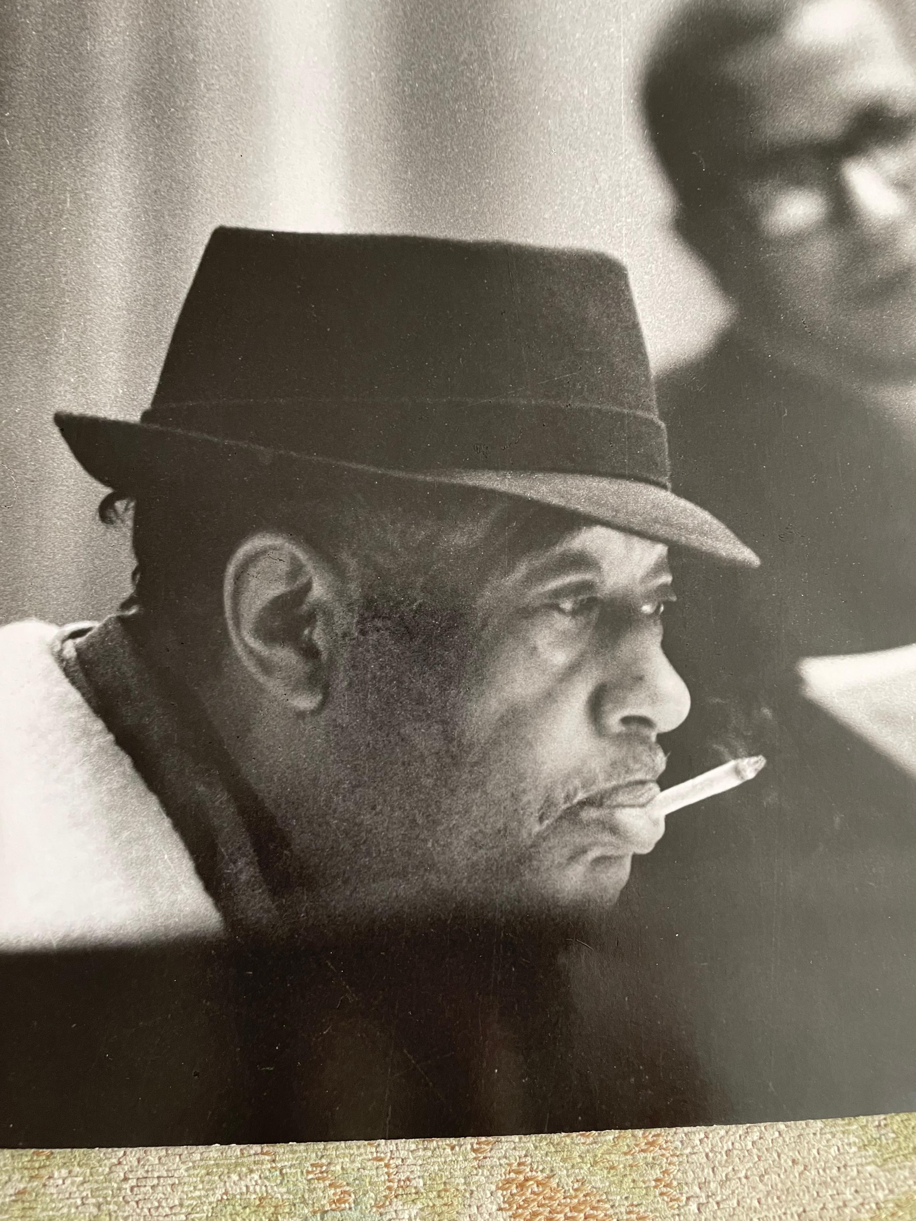 Duke Ellington with cigarette at rehearsals VINTAGE b/w hand print For Sale 10