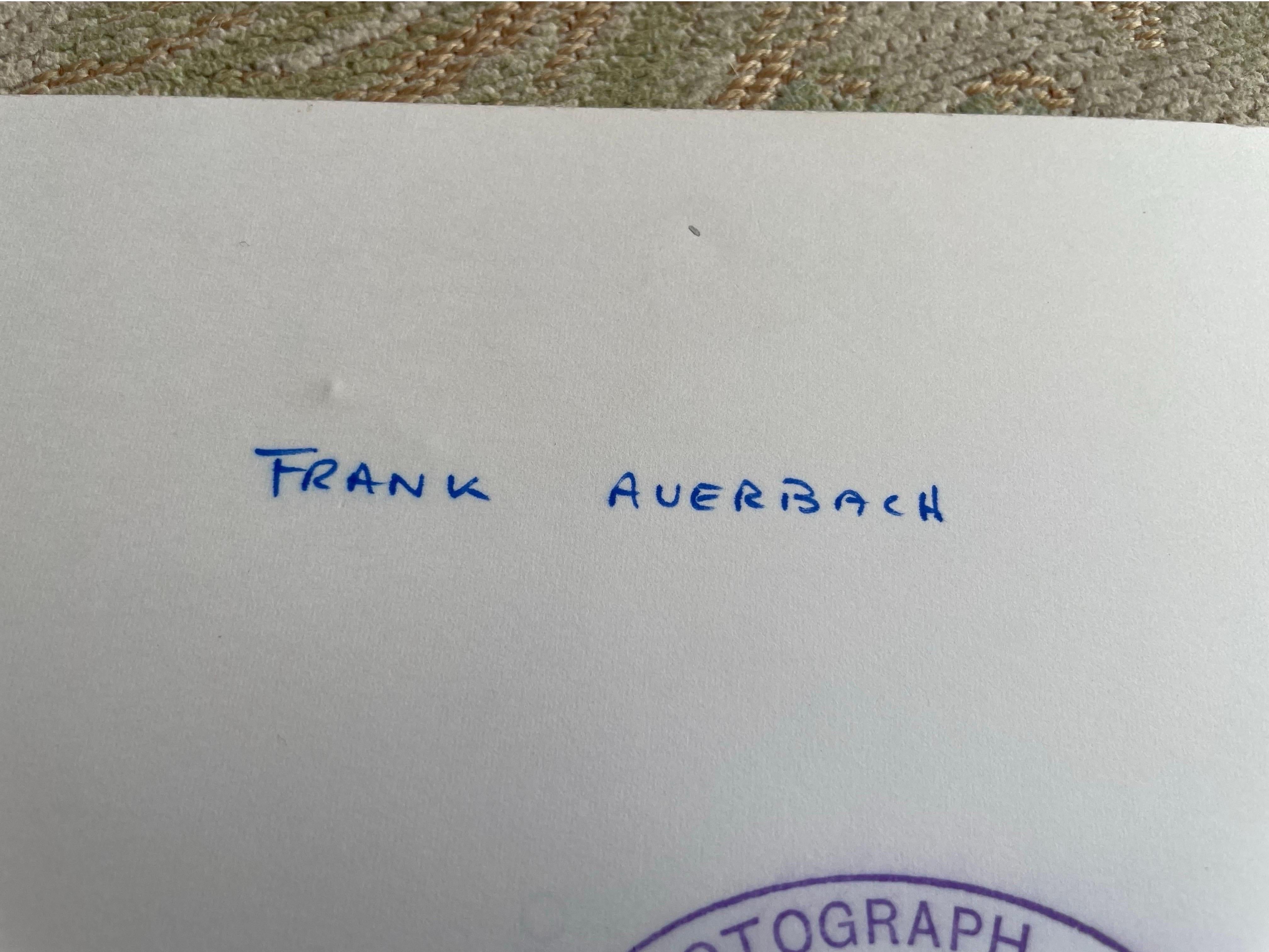 Frank Auerbach in der Tate Gallery 1980er Jahre b/w Silberdruck im Angebot 8
