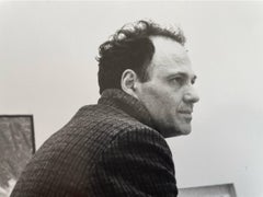 Frank Auerbach alla TATE Gallery 1980 stampa b/n argento