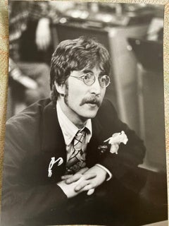John Lennon agli Studi Abbey Rd 1967 b/n alla gelatina d'argento STAMPA A mano VINTAGE