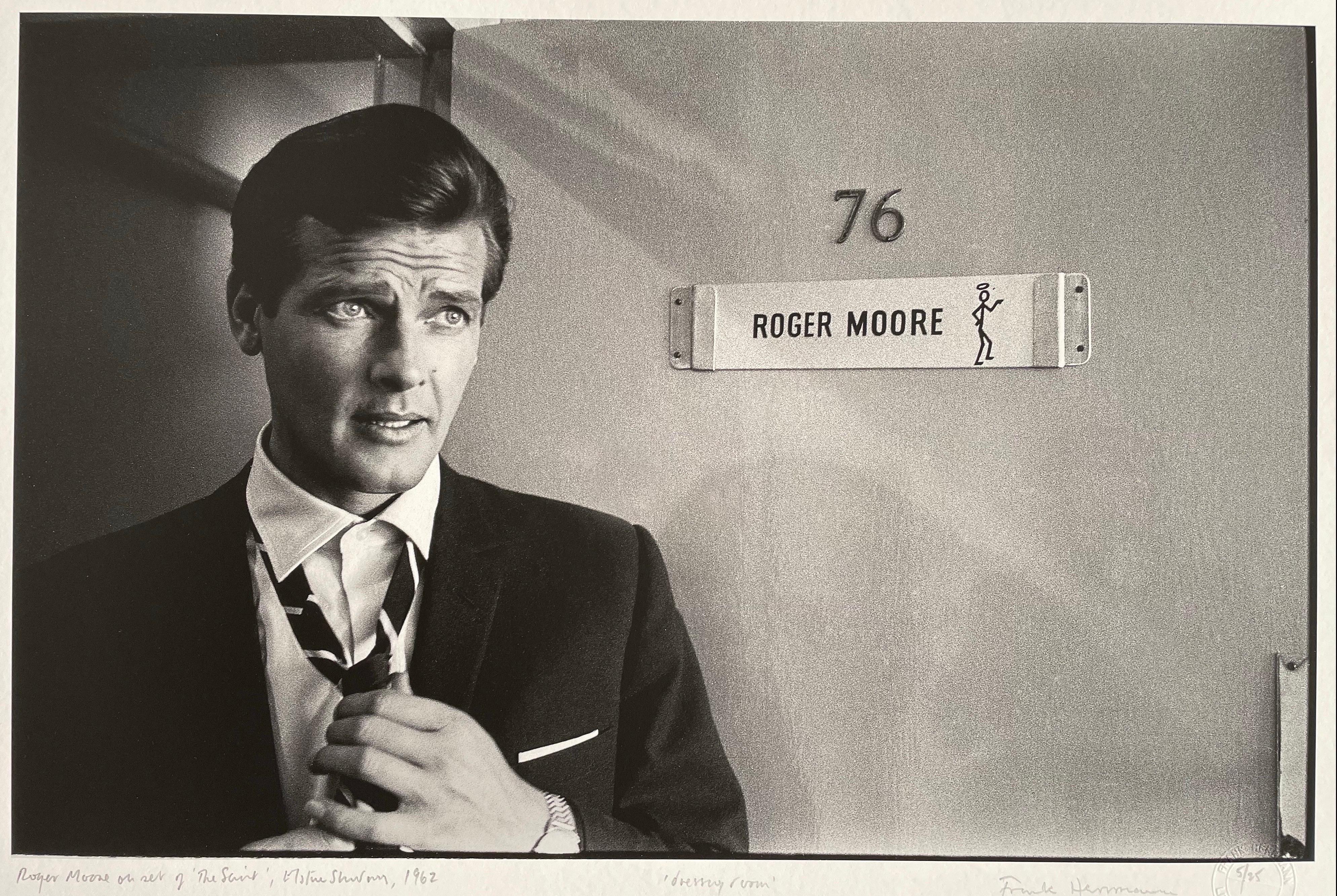 Roger Moore as The Saint b/w limited edition archival pigment photograph For Sale 5
