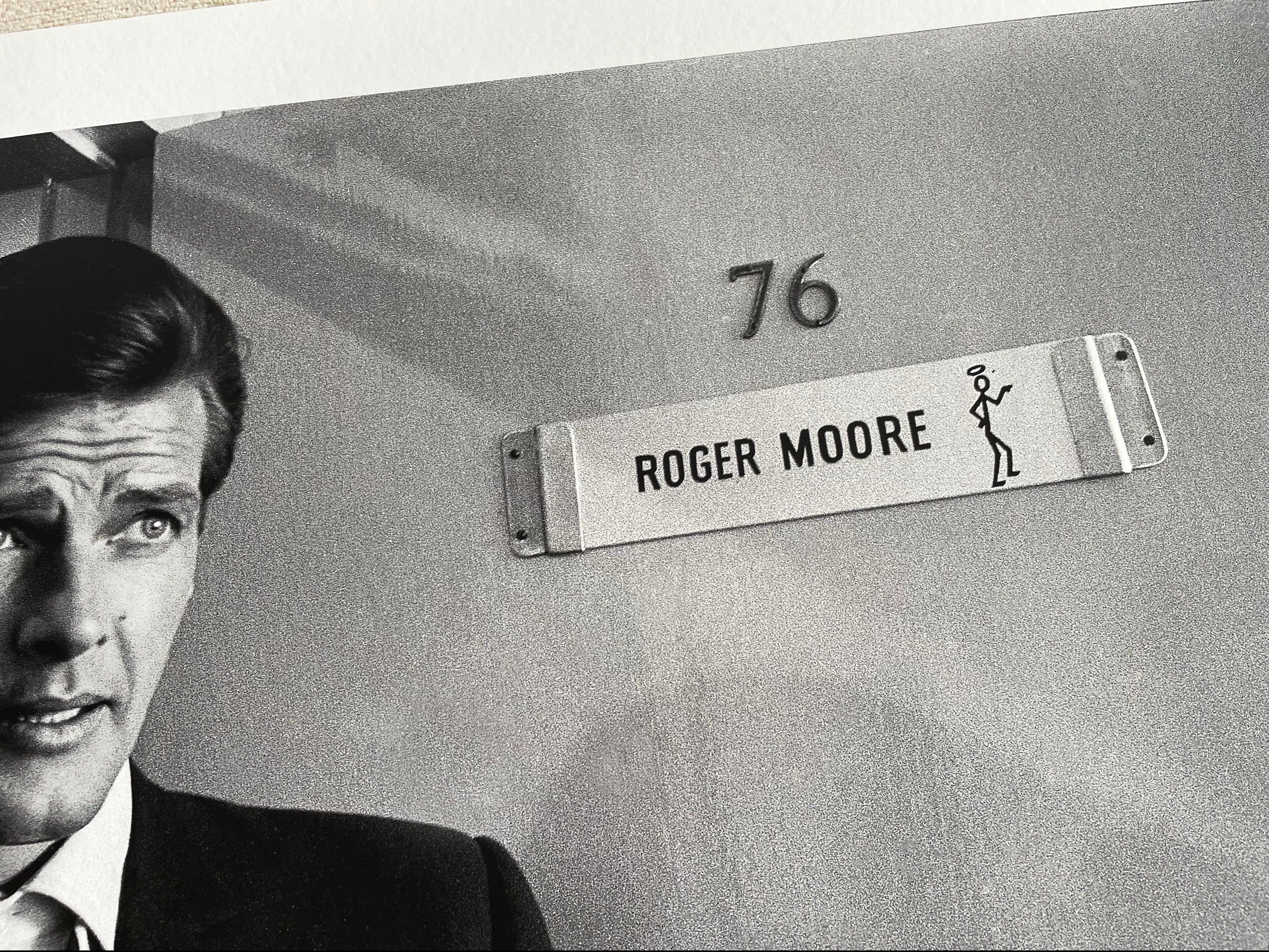 Roger Moore as The Saint b/w limited edition archival pigment photograph - Contemporary Photograph by Frank Herrmann