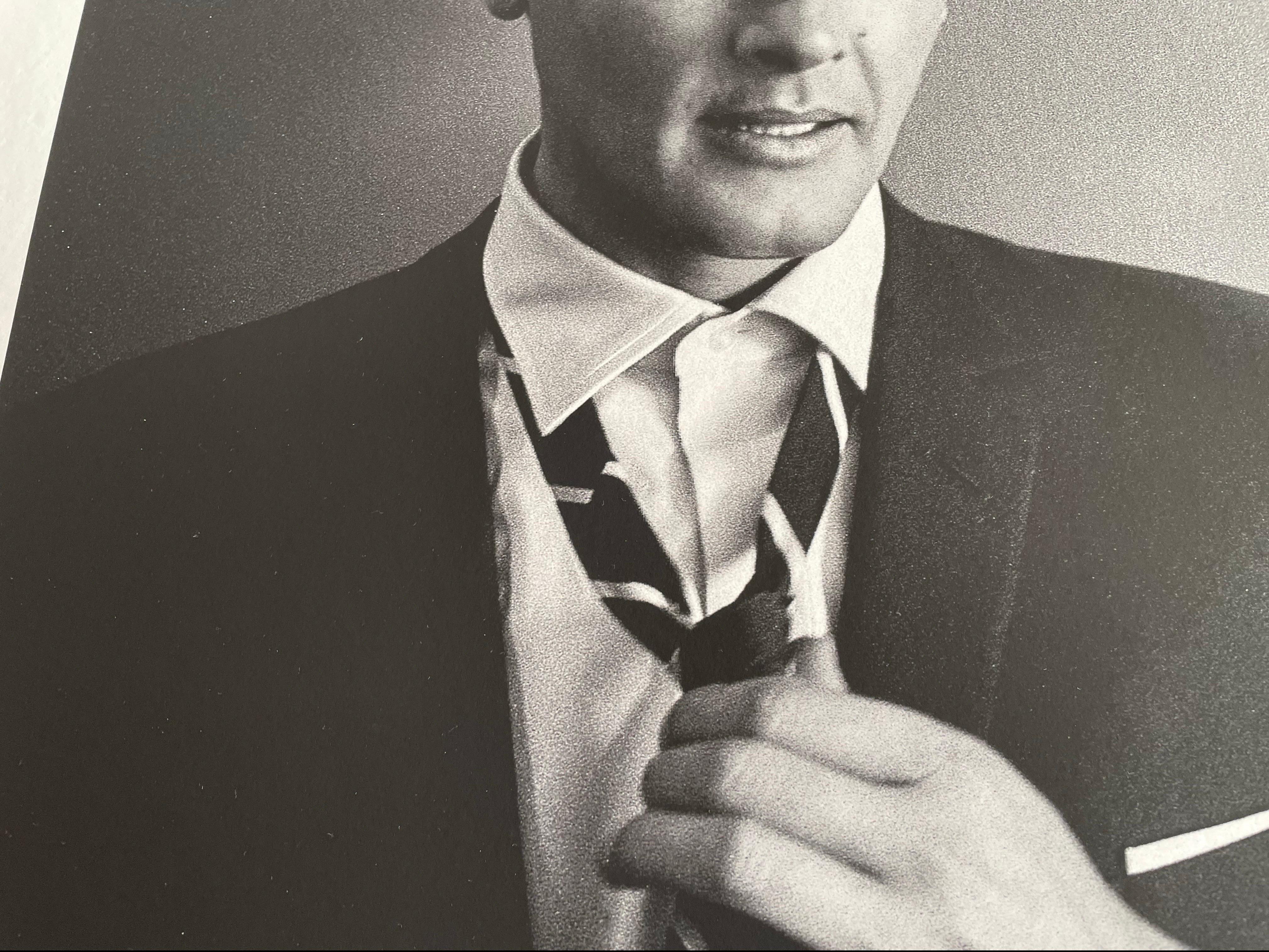 Roger Moore as The Saint b/w limited edition archival pigment photograph For Sale 1