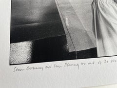 Sean Connery & Ian Fleming on set of Dr.No b/w photograph 17 x25 inch