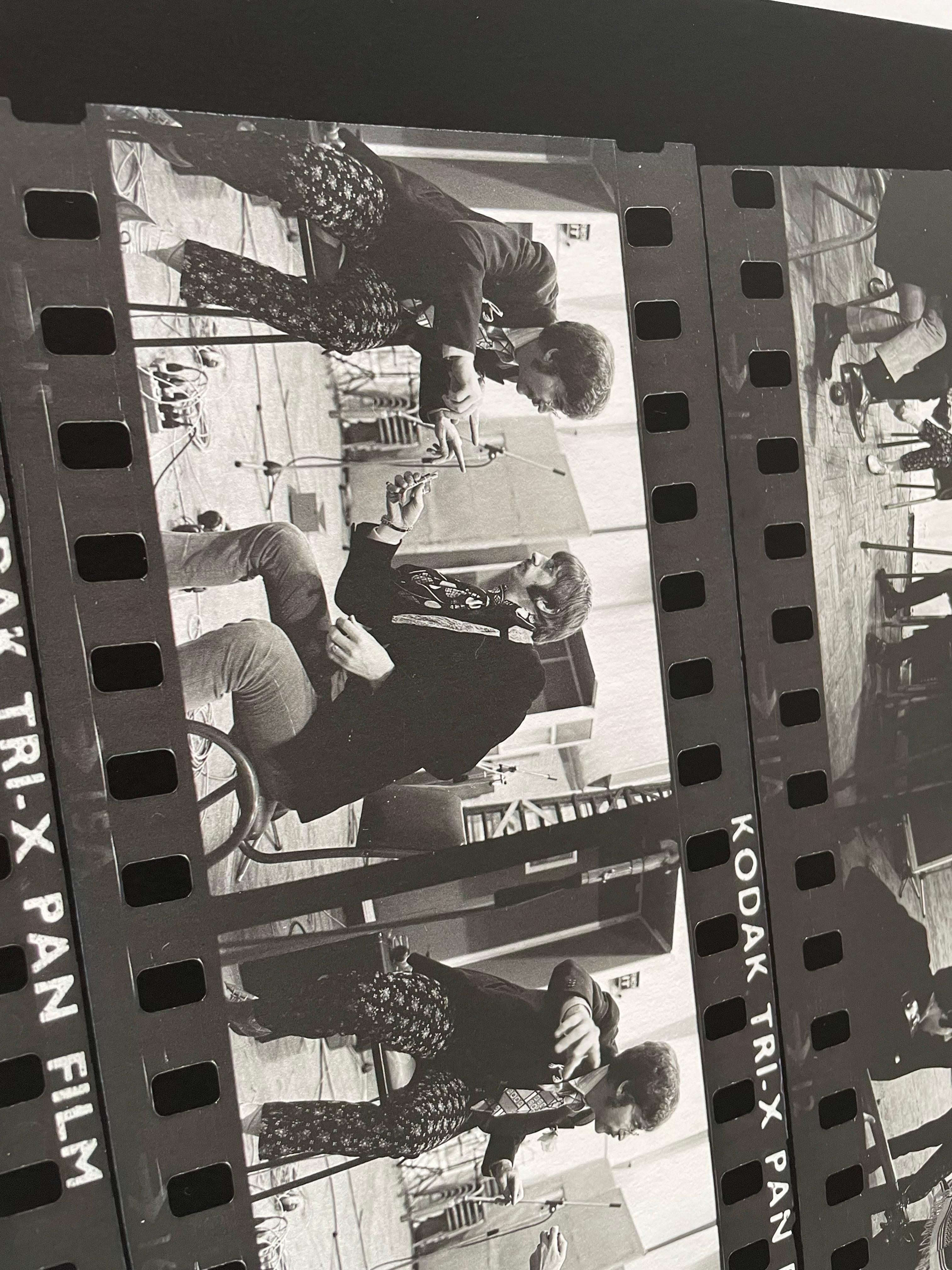The Beatles a Abbey Rd OVERSIZE Foglio a contatto FONDO fotografia in b/n in vendita 5