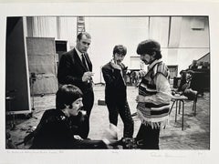 The Beatles at Abbey Road, 1967 'smoke' b/w photograph 17 x25 inch