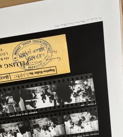 The Beatles at Abbey Road London 1967 b/w oversized contact sheet LOST