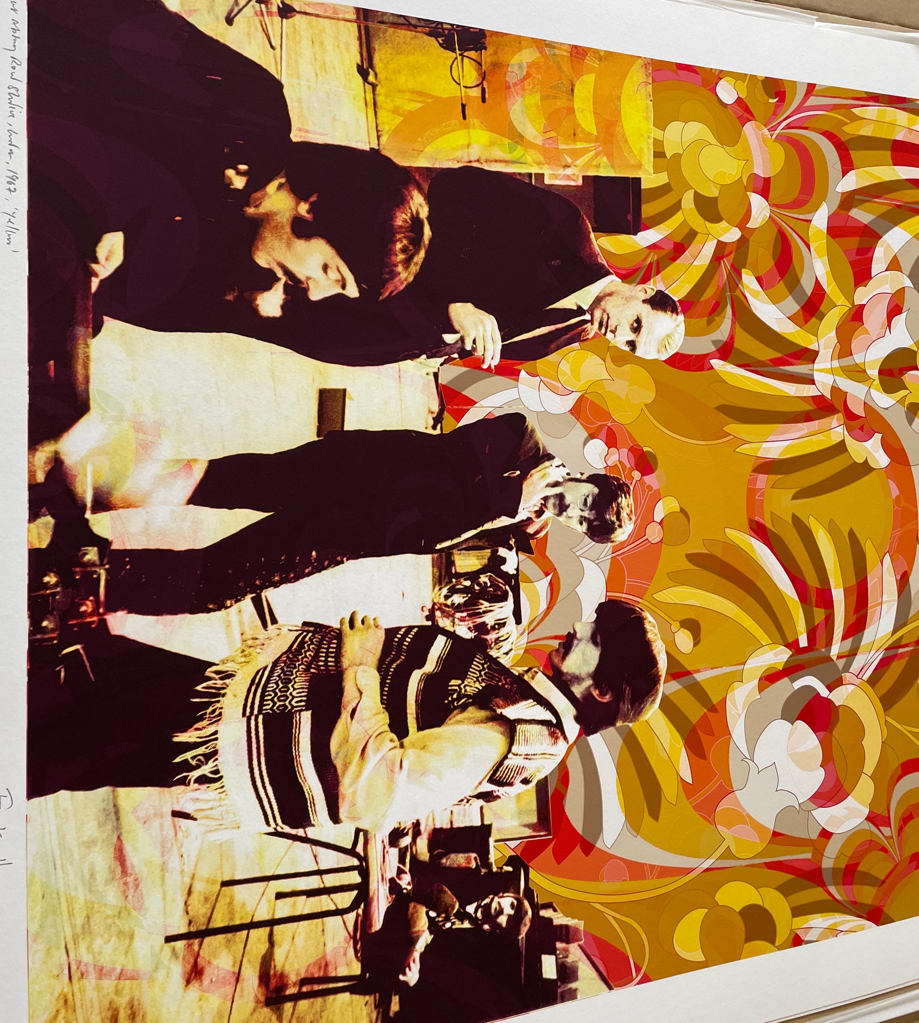 The Beatles at Abbey Rod 1967 impression couleur psychédélique en vente 12