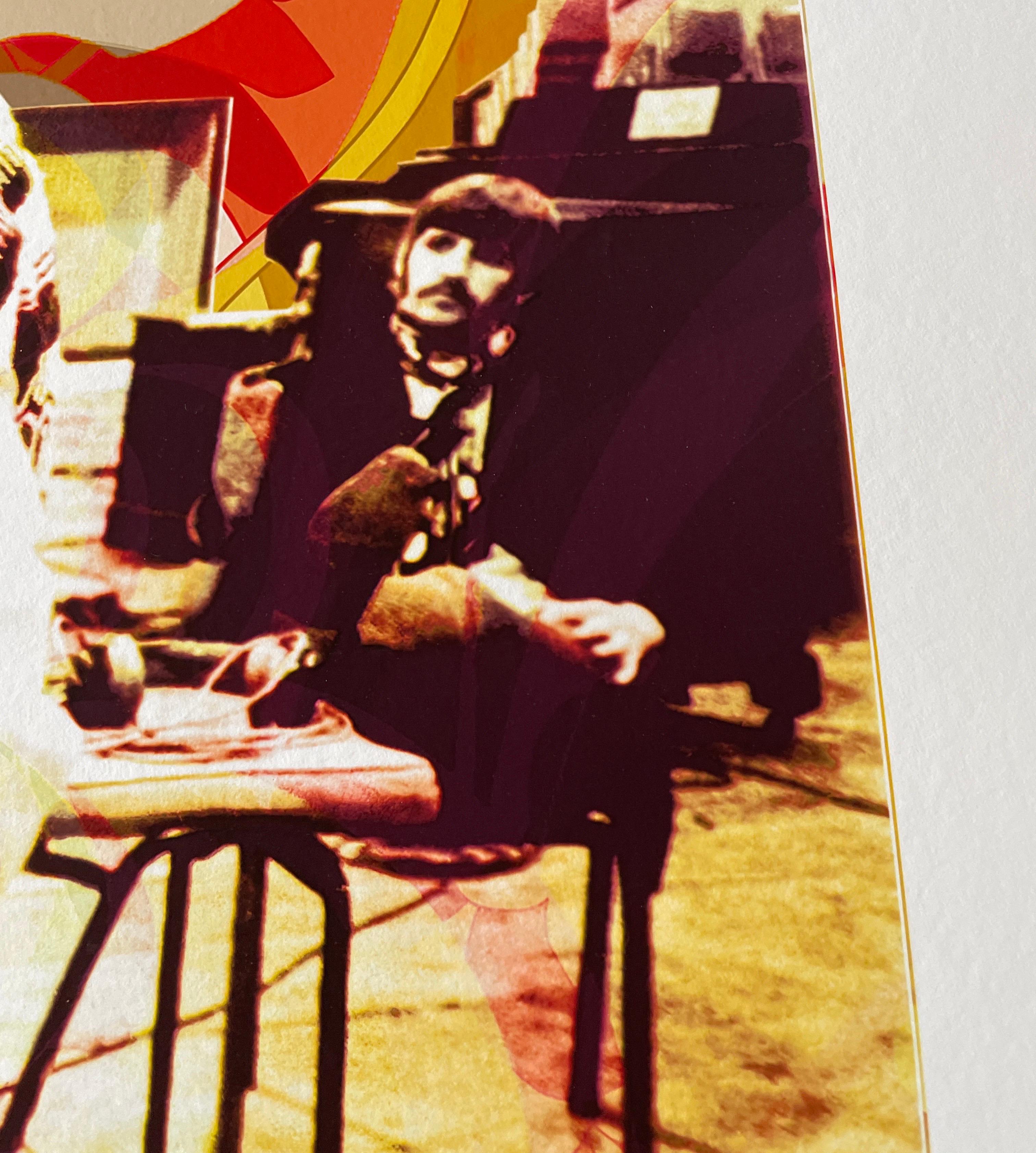 The Beatles at Abbey Rod 1967 impression couleur psychédélique en vente 2