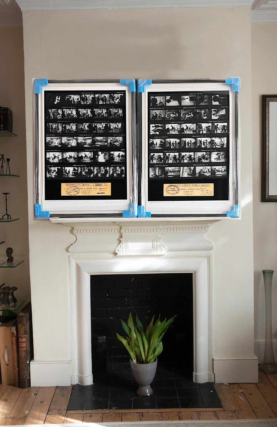 The Beatles oversize CONTACT SHEET - LOST tirage photographique n/b sur papier en vente 8