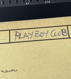 The Playboy Club Oversized b/w contact sheet showing bunny girls