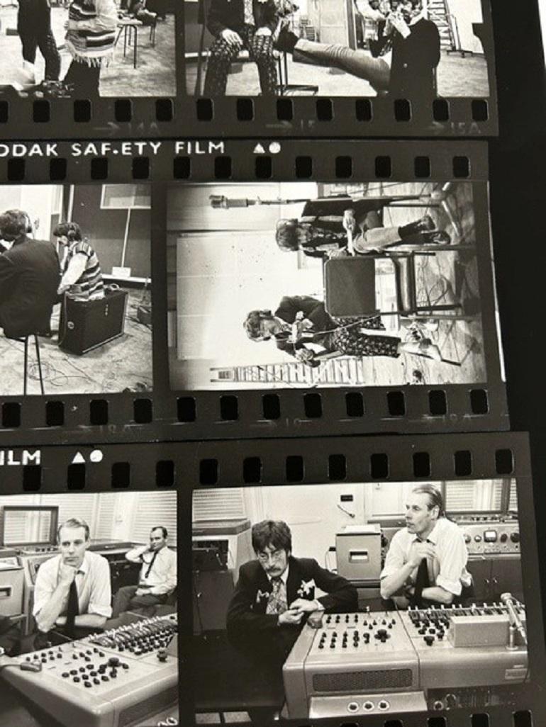 The Beatles at Abbey Road - Contact Sheet - Found - Contemporary Print by Frank Herrmann