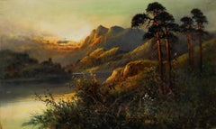 Frank Hider (1861-1933) - Late 19th Century Oil, Summer Evening in the Highlands
