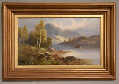 Coppia di dipinti ad olio di Frank Hider