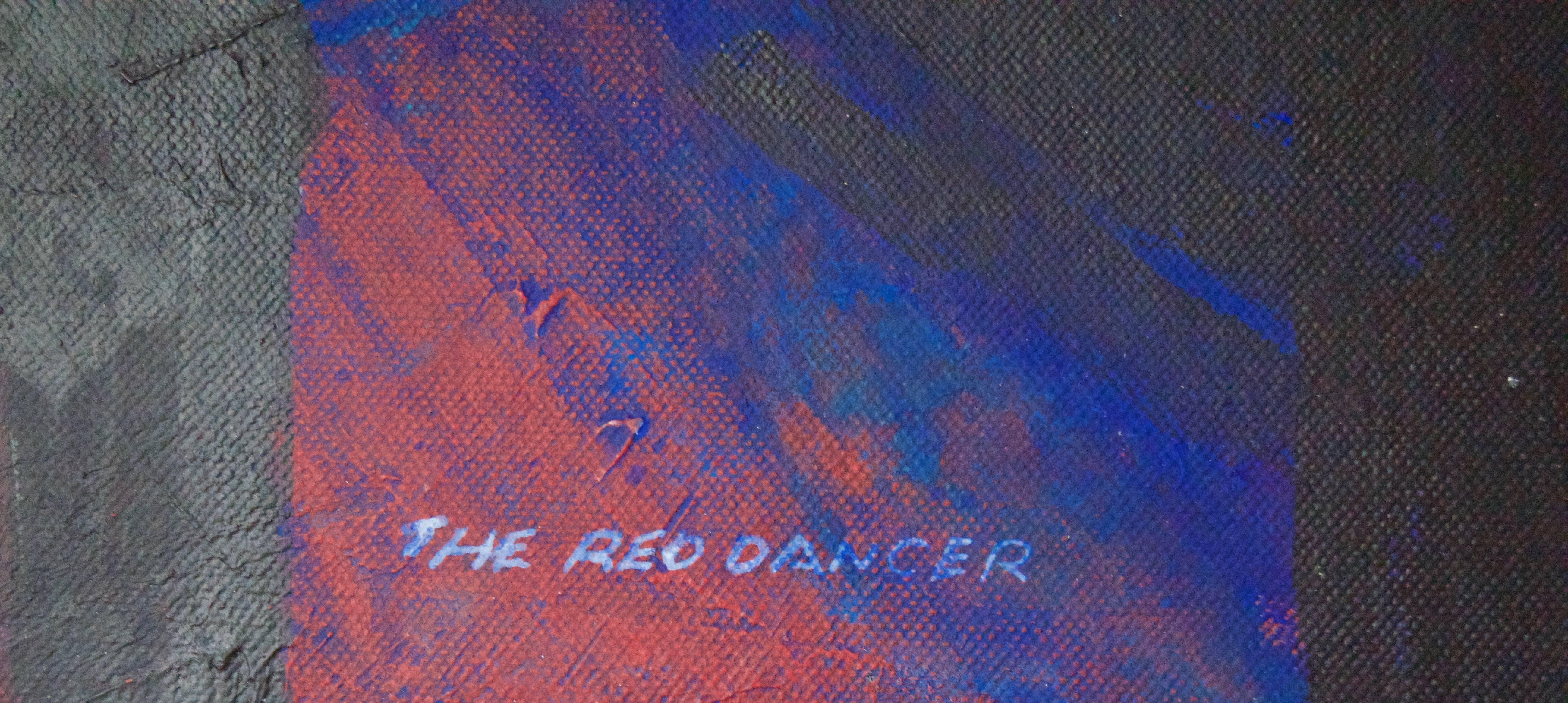 The Red Dancer - Mid-Late 20th Century Figurative Elegant Ballet by Frank Hill For Sale 6