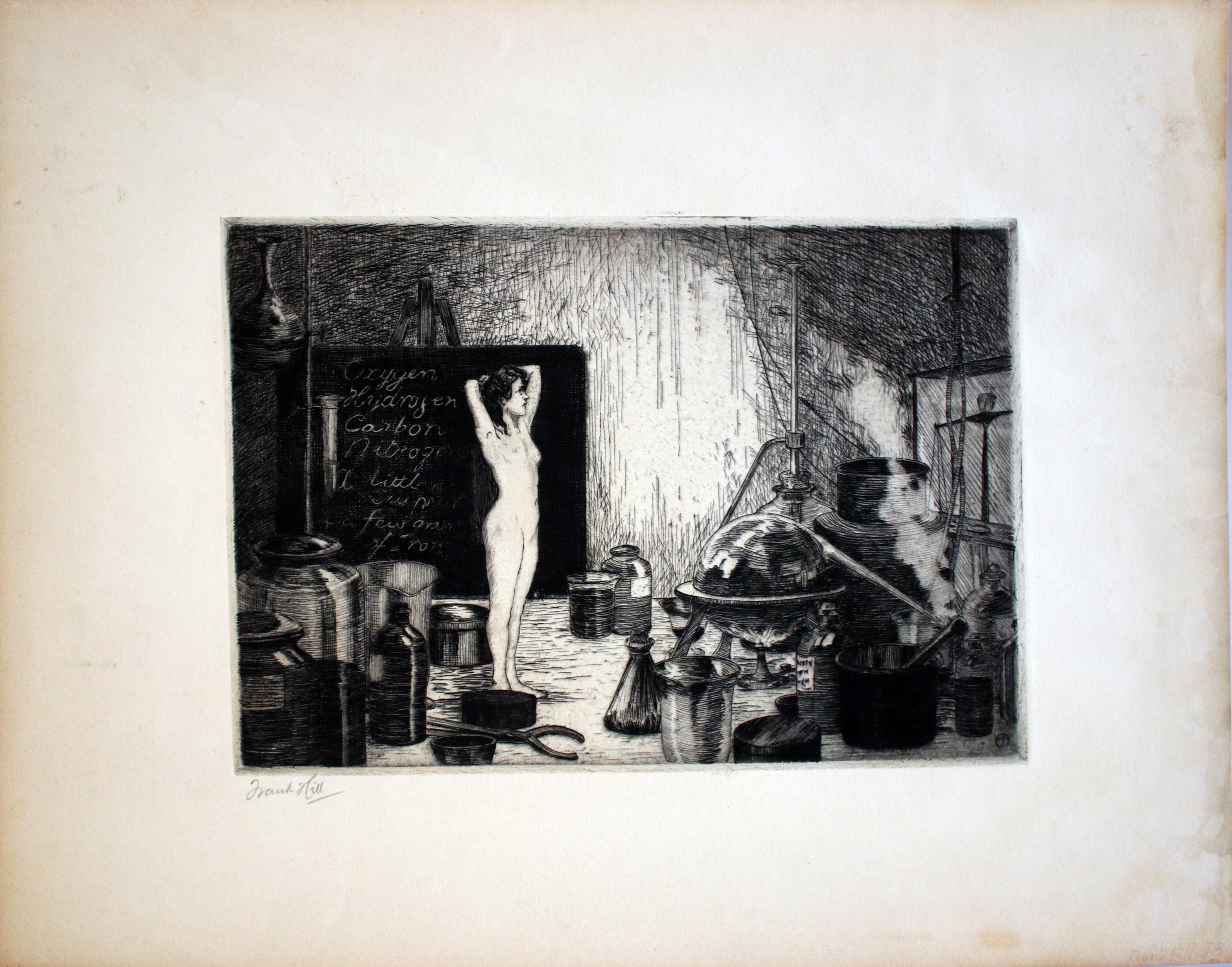 Frank Hill Figurative Print - Synthesis