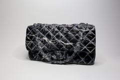 Black Marble Chanel Bag / Women's Fashion / "Amour De Paris" 