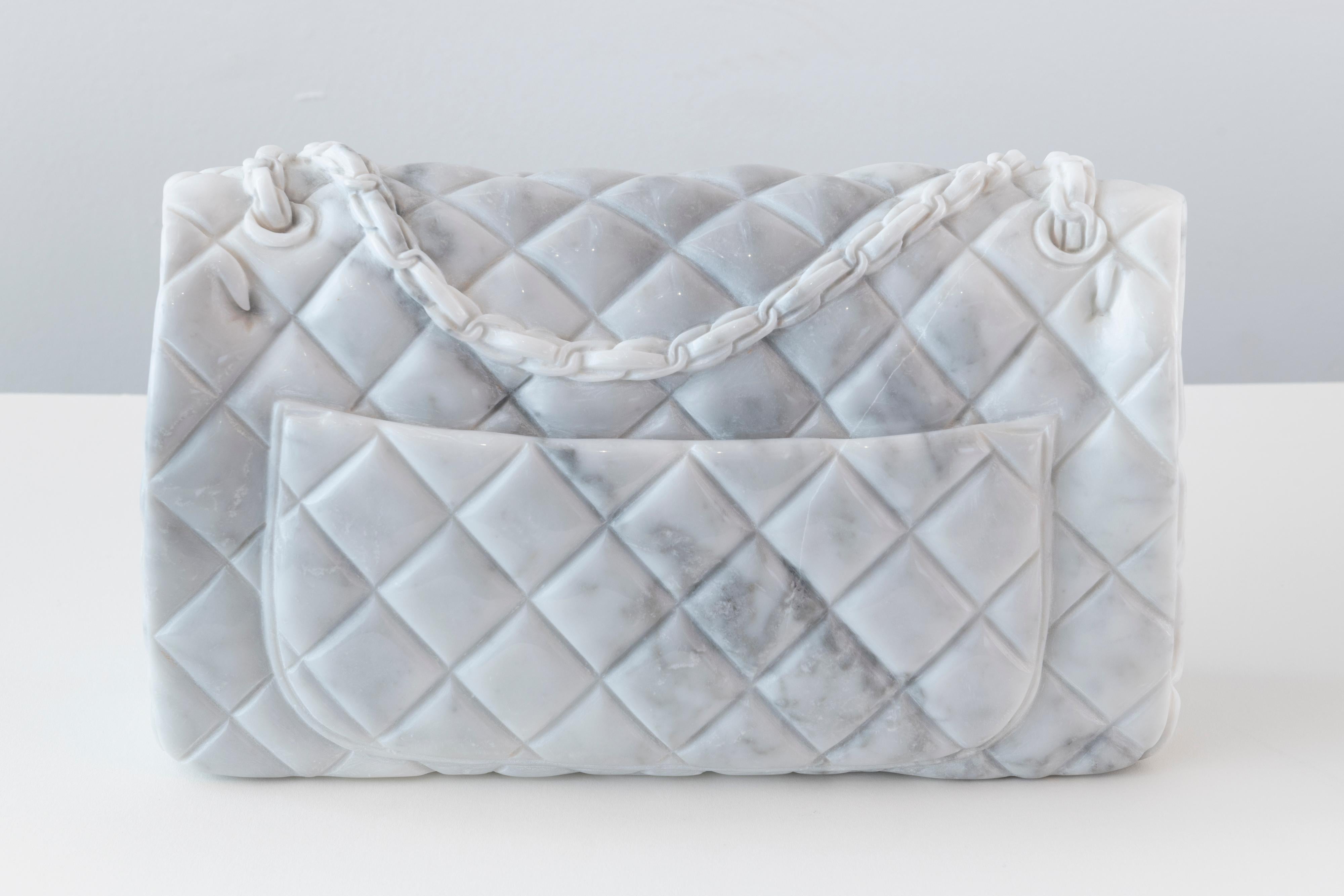 White Marble Chanel Bag / Women's Fashion / 