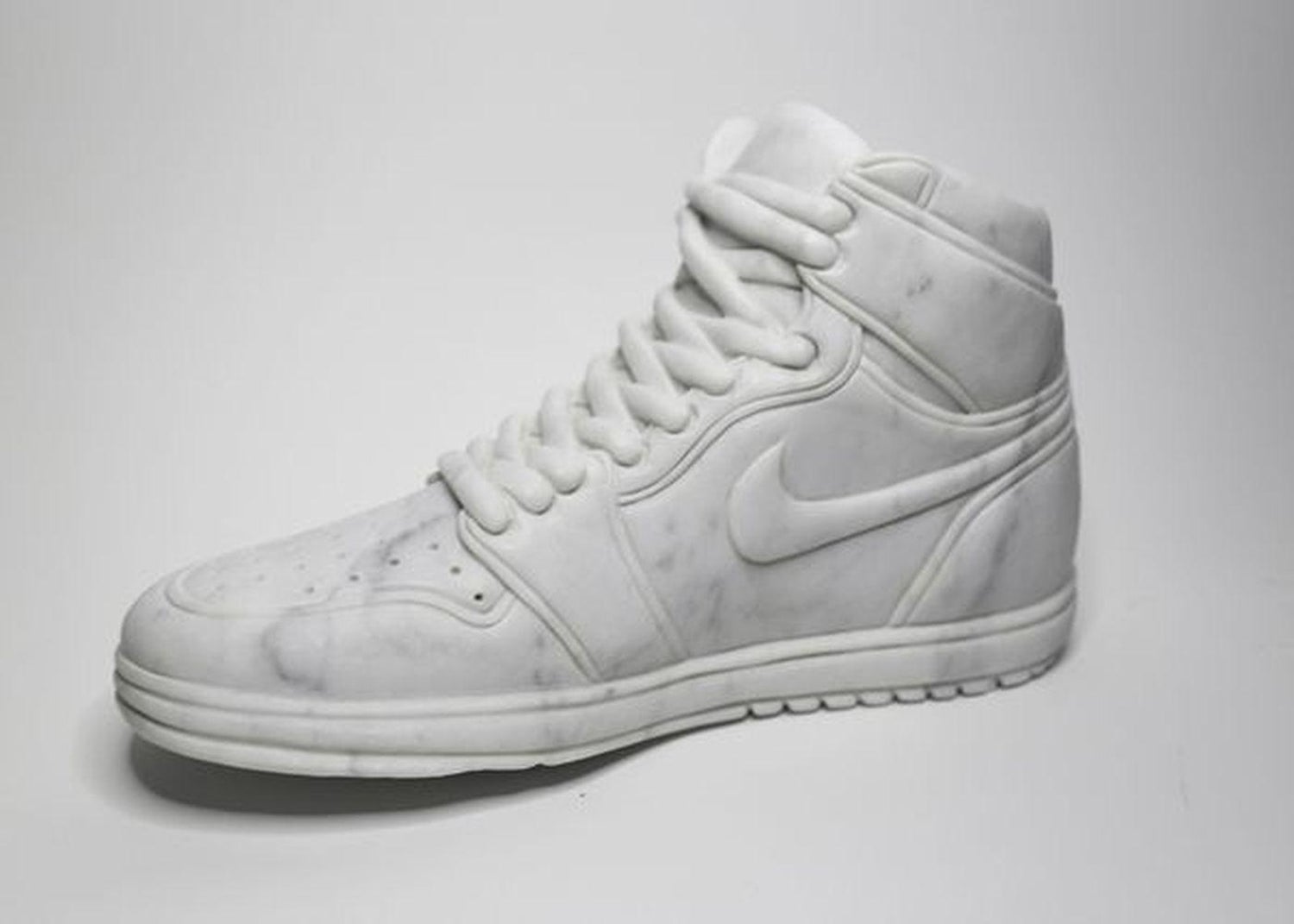 Frank Hollywood - White Marble Nike Shoes /Clothing and Fashion Sculpture /  