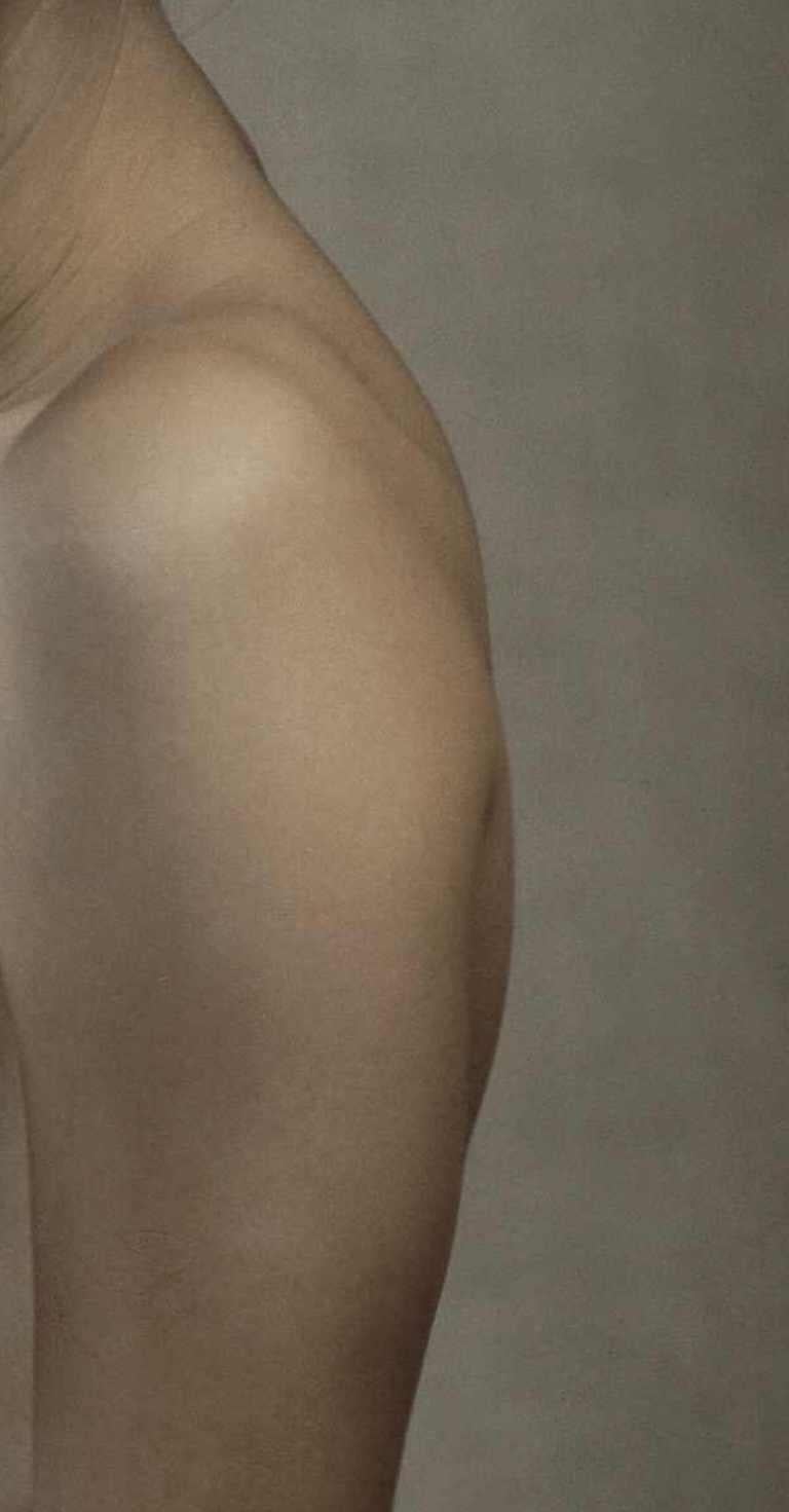 Alessandra, Dye Transfer Print, 1986 - Gray Nude Photograph by Frank Horvat