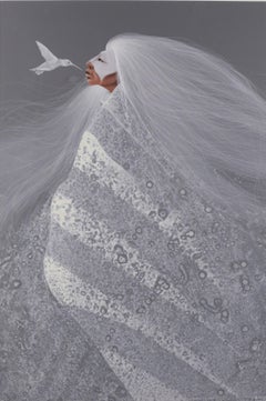 "White Hummingbird" - Portrait of a Native American Elder