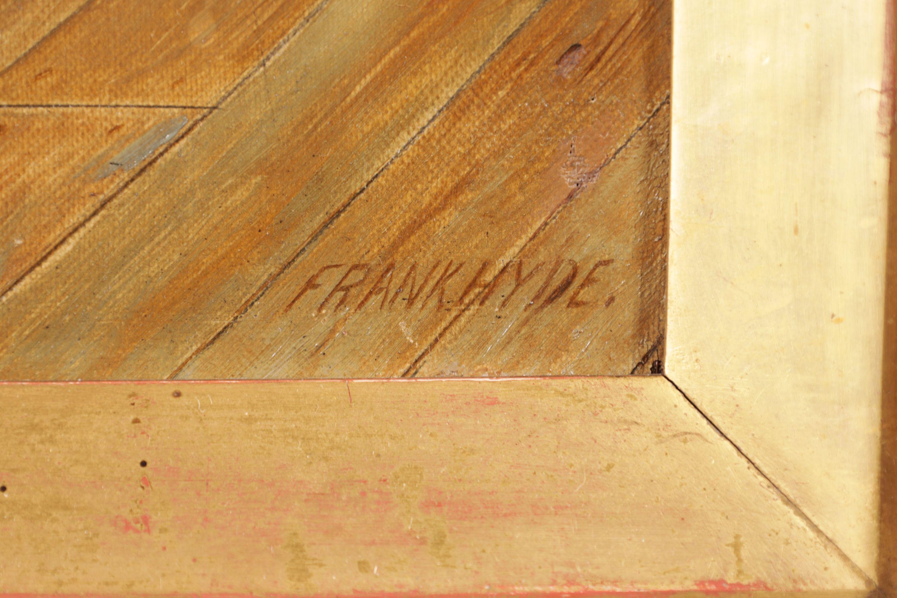 Ölgemälde aus dem 19. Jahrhundert mit einem Mönch, der einen Fisch bewundert, von Frank Hyde im Angebot 2