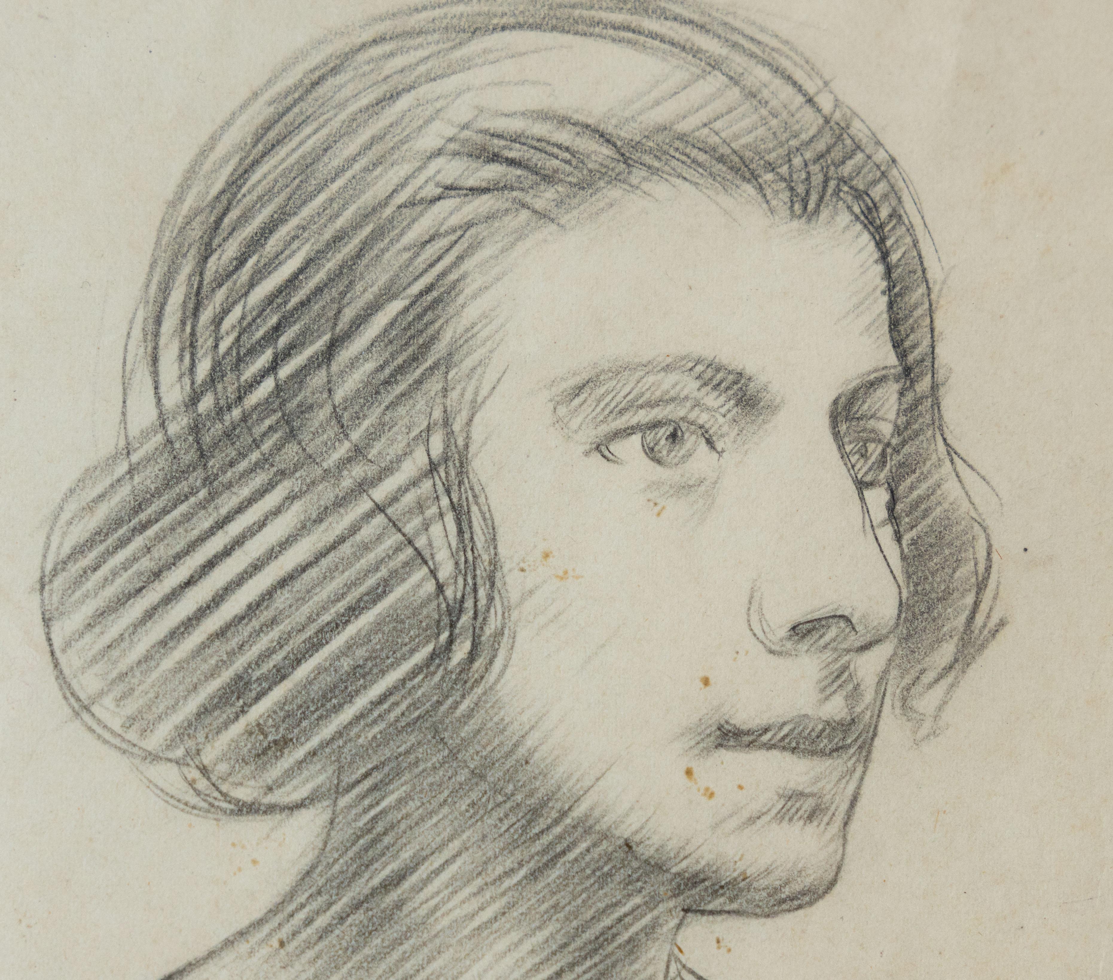 Portrait of a woman, signed 