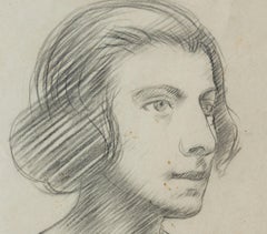 Portrait of a woman, signed "Frank Jameson" in the back (1898-1968)