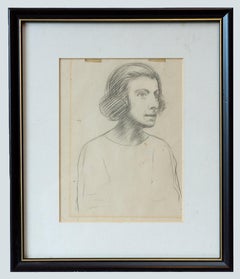 Portrait of a woman, signed "Frank Jameson" in the back (1898-1968)