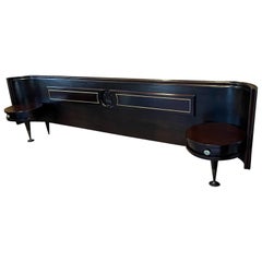 Frank Kyle Extravagant King Headboard & Nightstands Pepe Mendoza Pulls 1950s