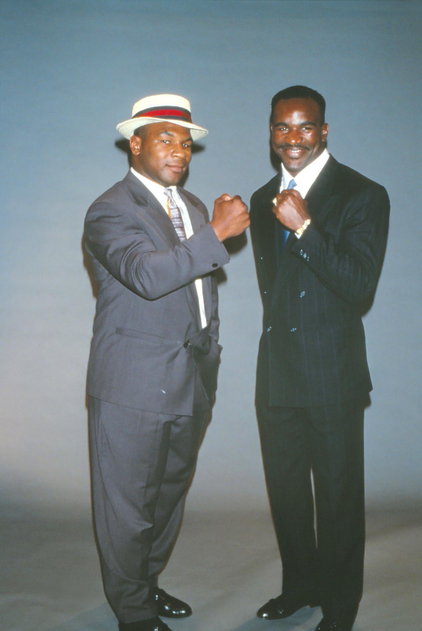 Frank Lee (photographer) Color Photograph - Mike Tyson and Evander Holyfield: Heavyweight Champions Fine Art Print