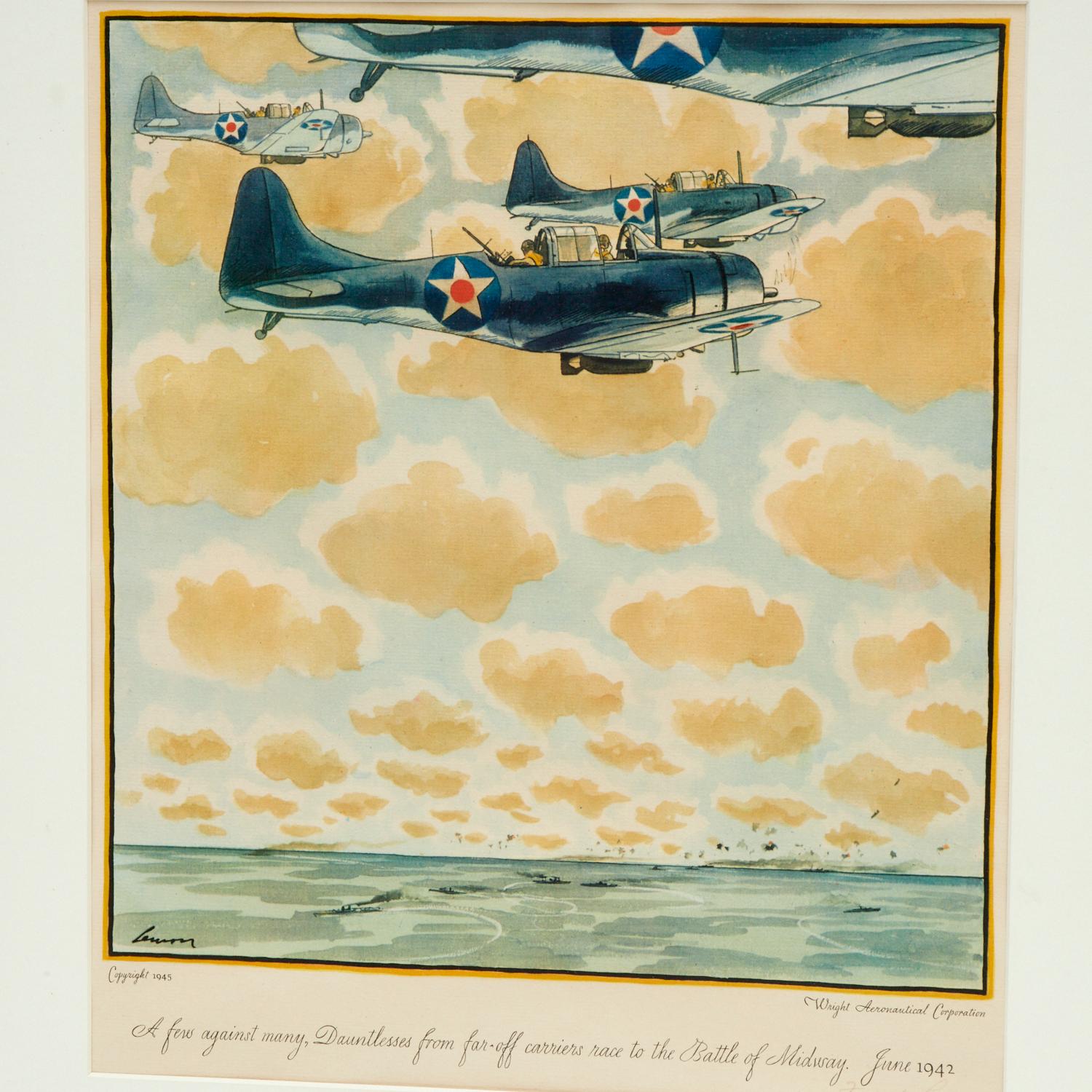 American 1945, a striking offset lithograph of 