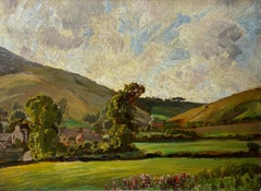Used The Purbeck Hills, Swanage   Oil Landscape 20th Century 