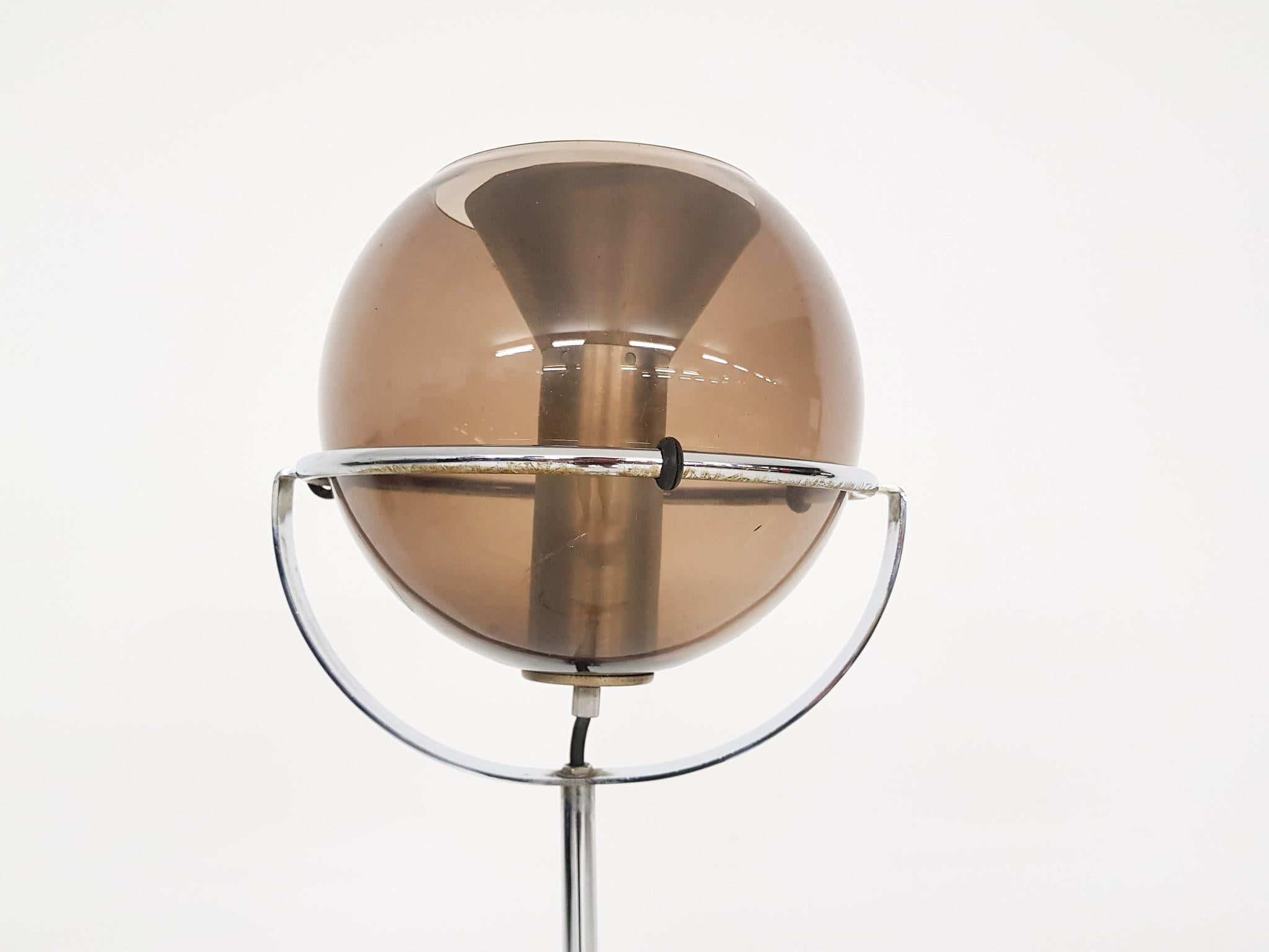 Frank Ligtelijn for RAAK Glass Globe Floor Lamp, the Netherlands, 1961 In Good Condition In Amsterdam, NL