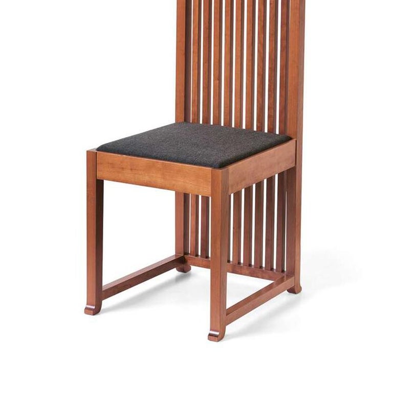 Mid-Century Modern Frank Lloyd Wrigh Black Robie Chair by Cassina For Sale