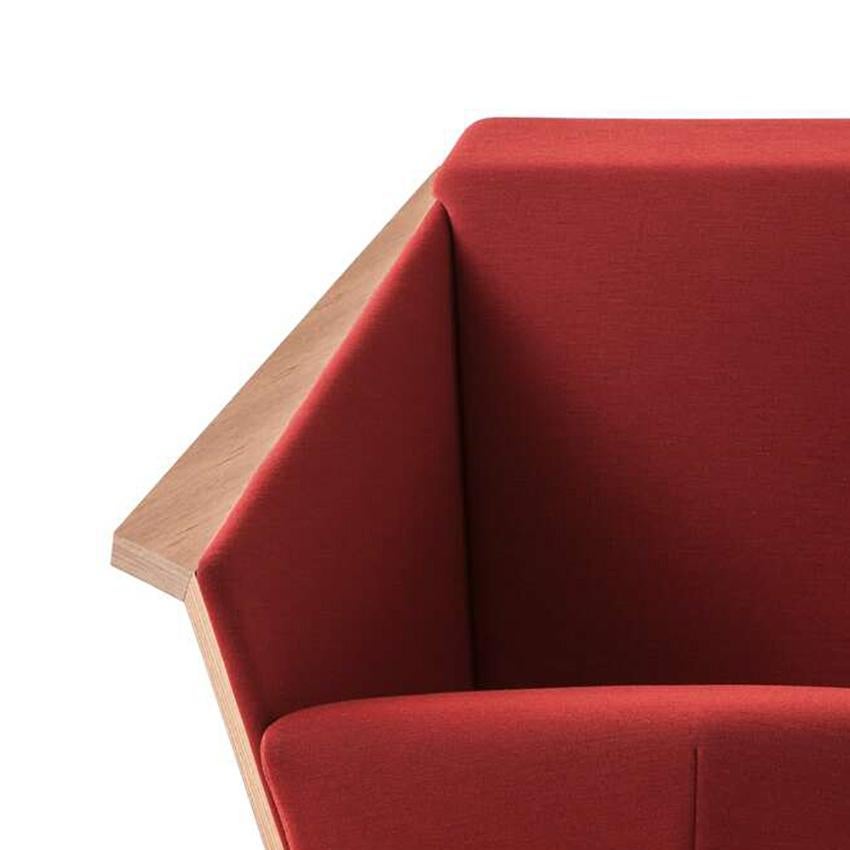 Mid-Century Modern Frank Lloyd Wrigh Limited Edition Red Taliesin Armchair