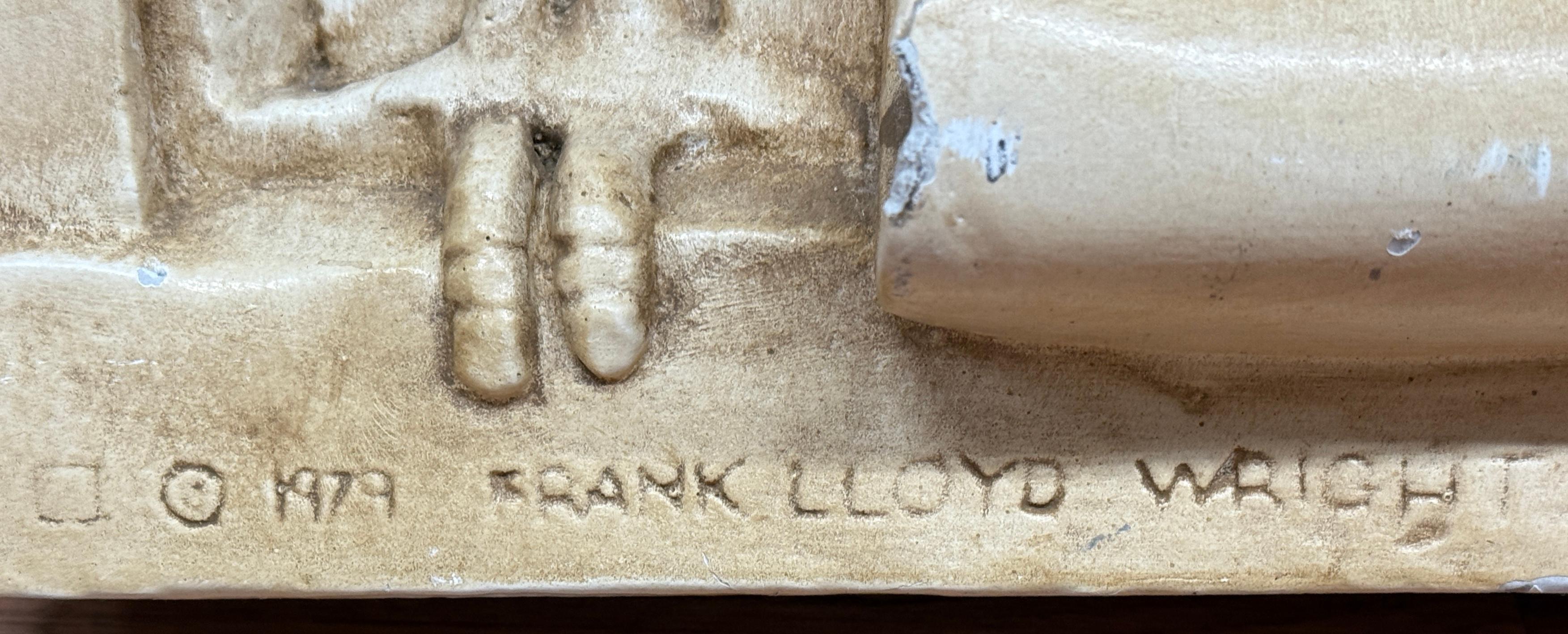 Frank Lloyd Wright 1979 Plaster Cast Tree of Life For Sale 3