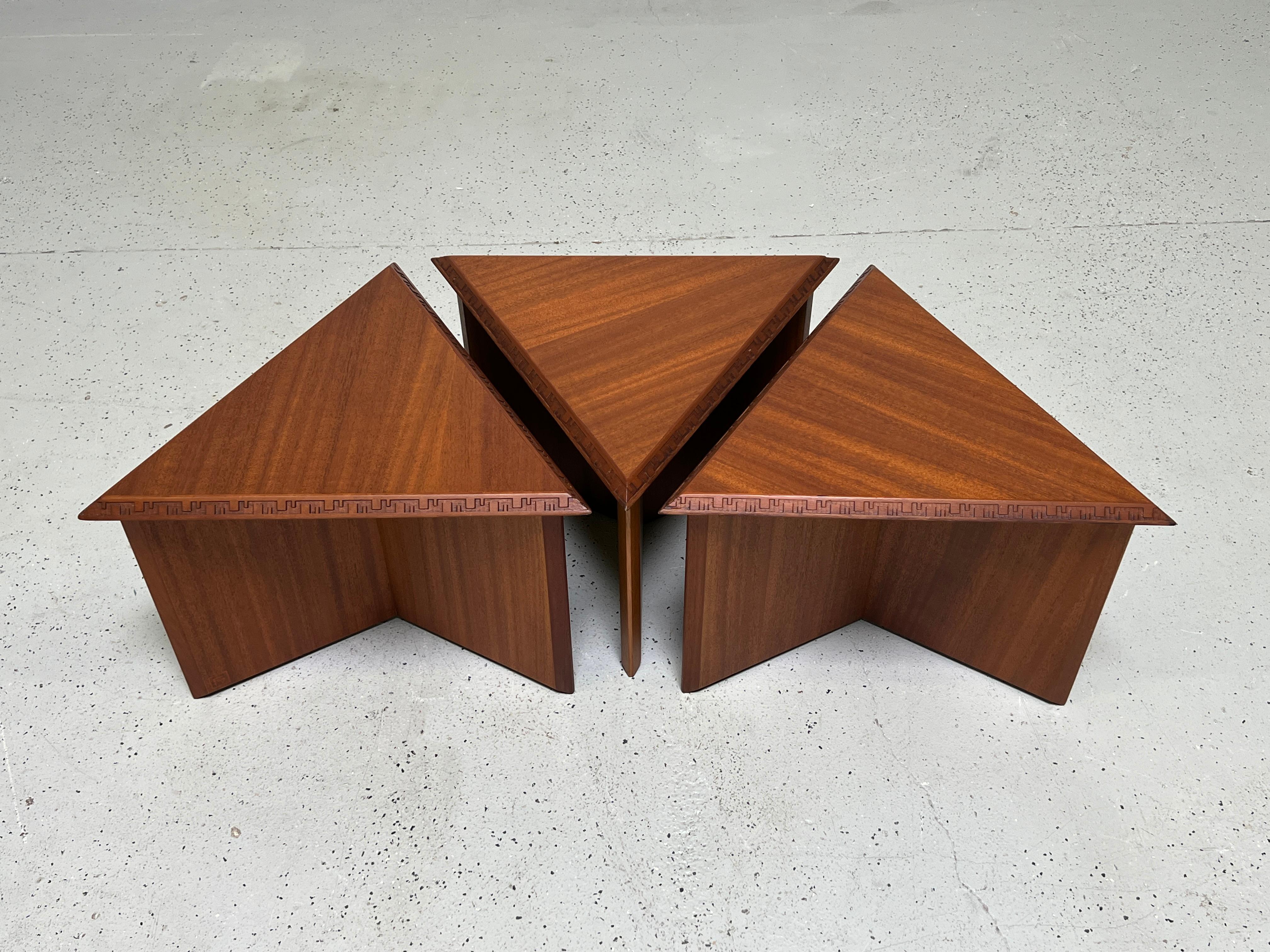Frank Lloyd Wright 452 Side Tables for Henredon In Good Condition In Dallas, TX