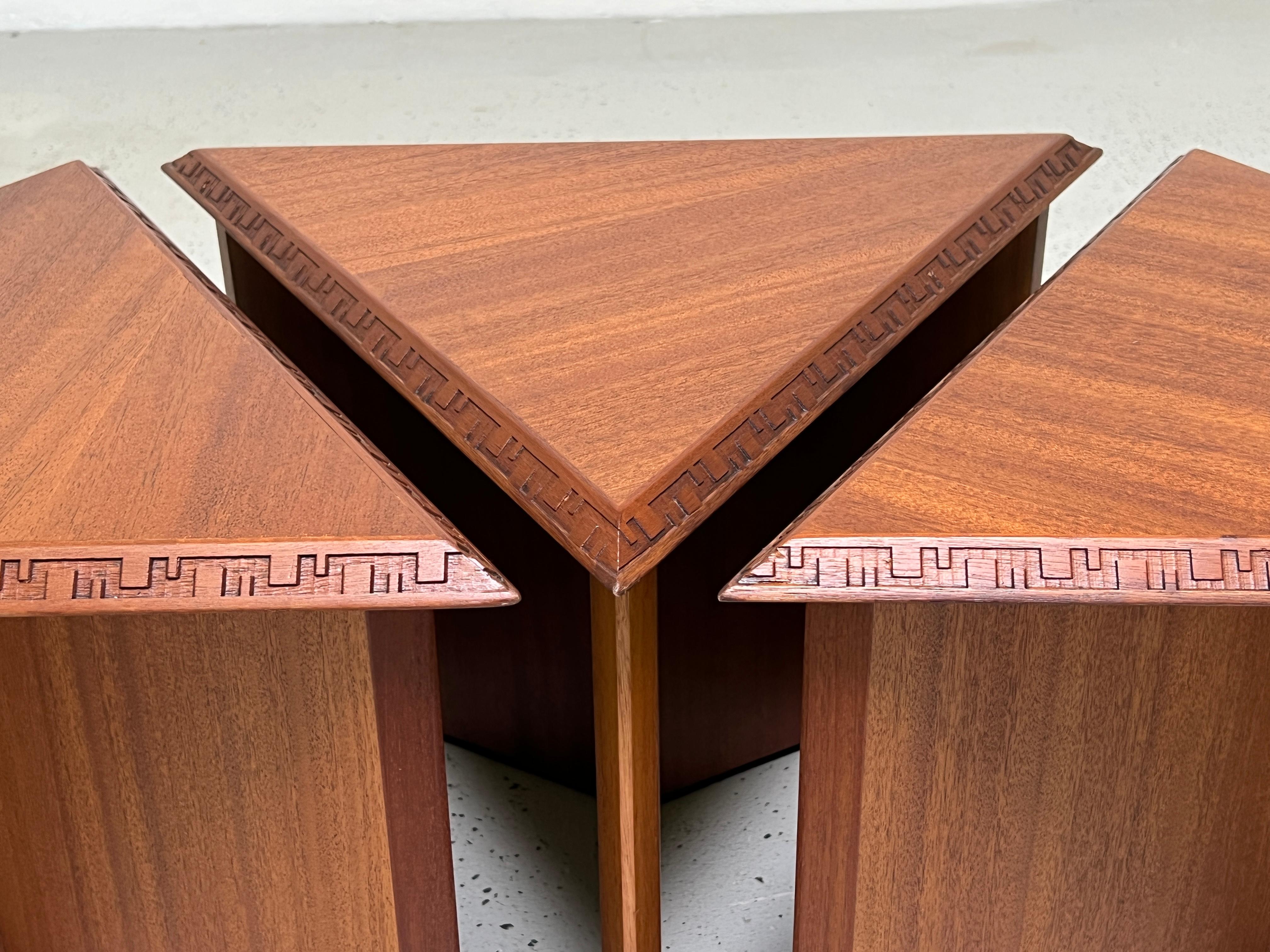 Frank Lloyd Wright 452 Side Tables for Henredon 2