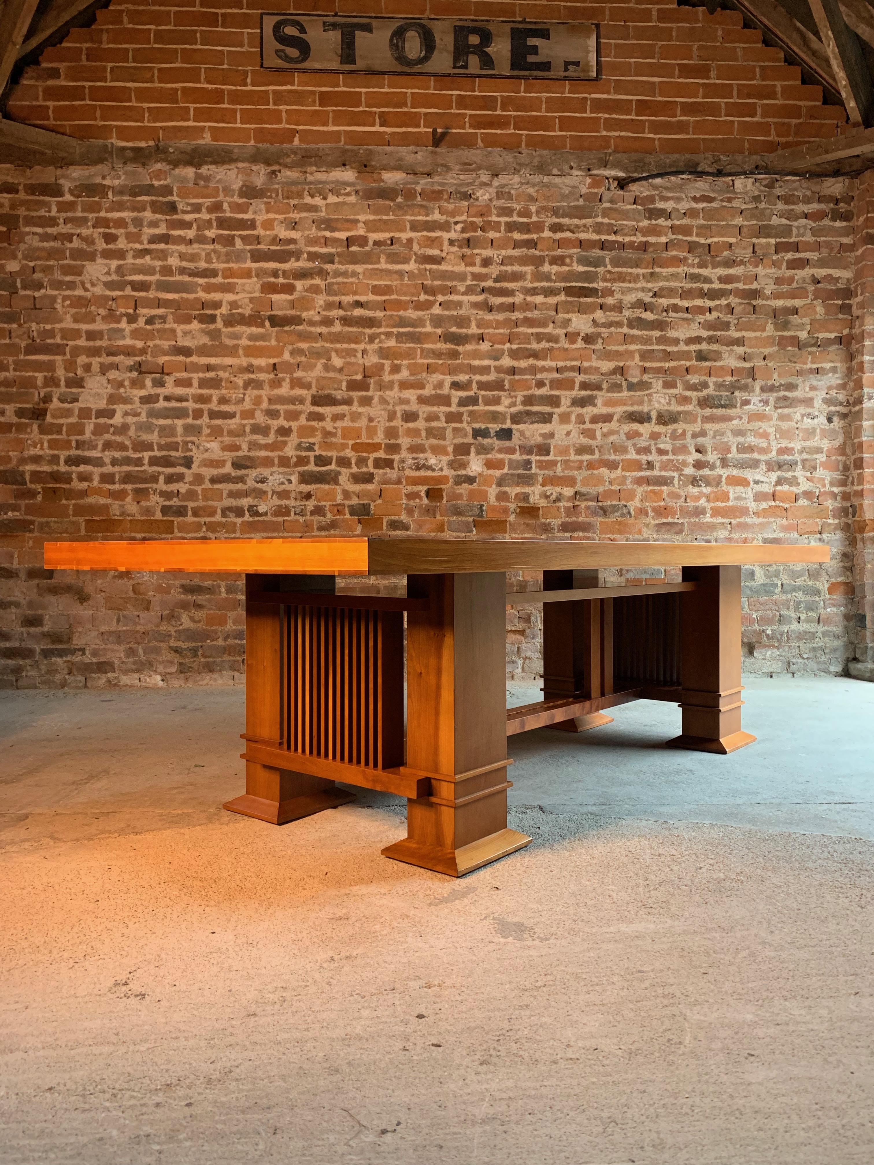 Frank Lloyd Wright 605 Allen Table in Cherrywood by Cassina, circa 1980s 4