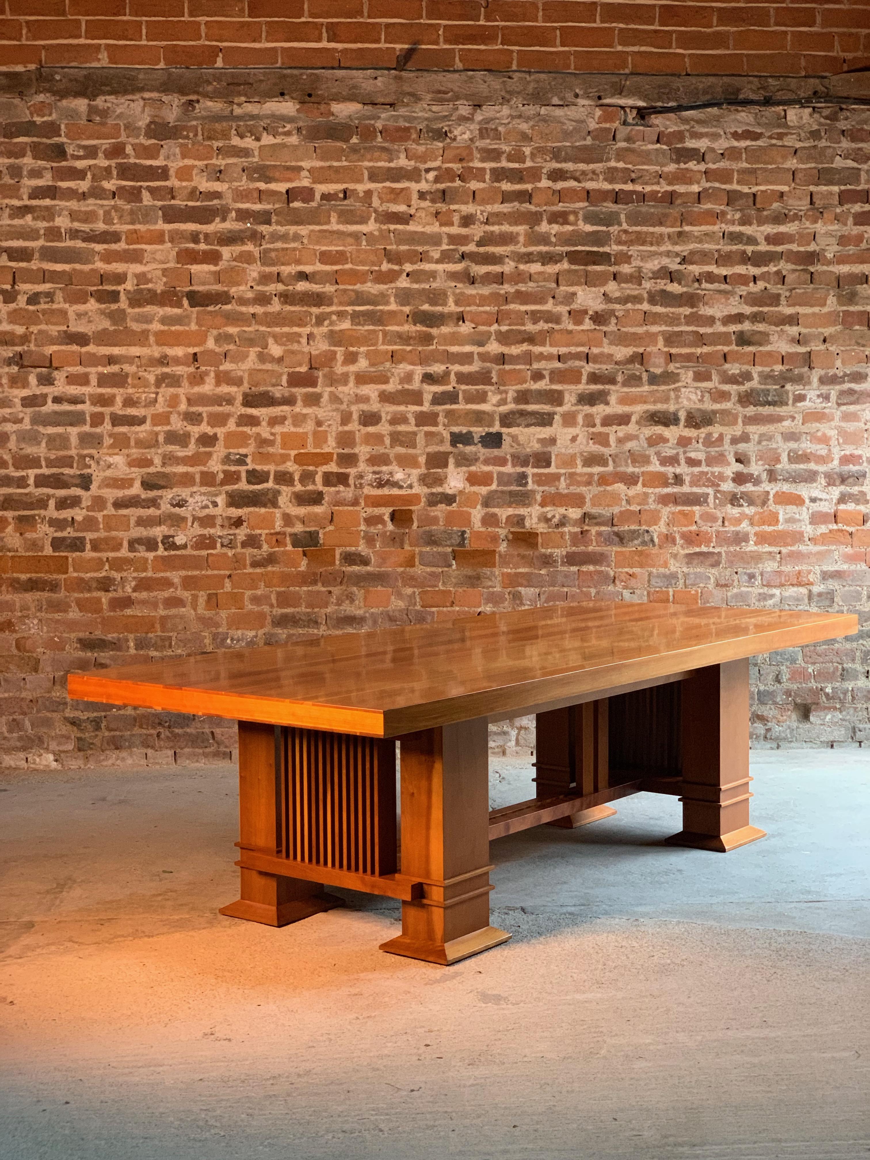 Frank Lloyd Wright 605 Allen Table in Cherrywood by Cassina, circa 1980s 5