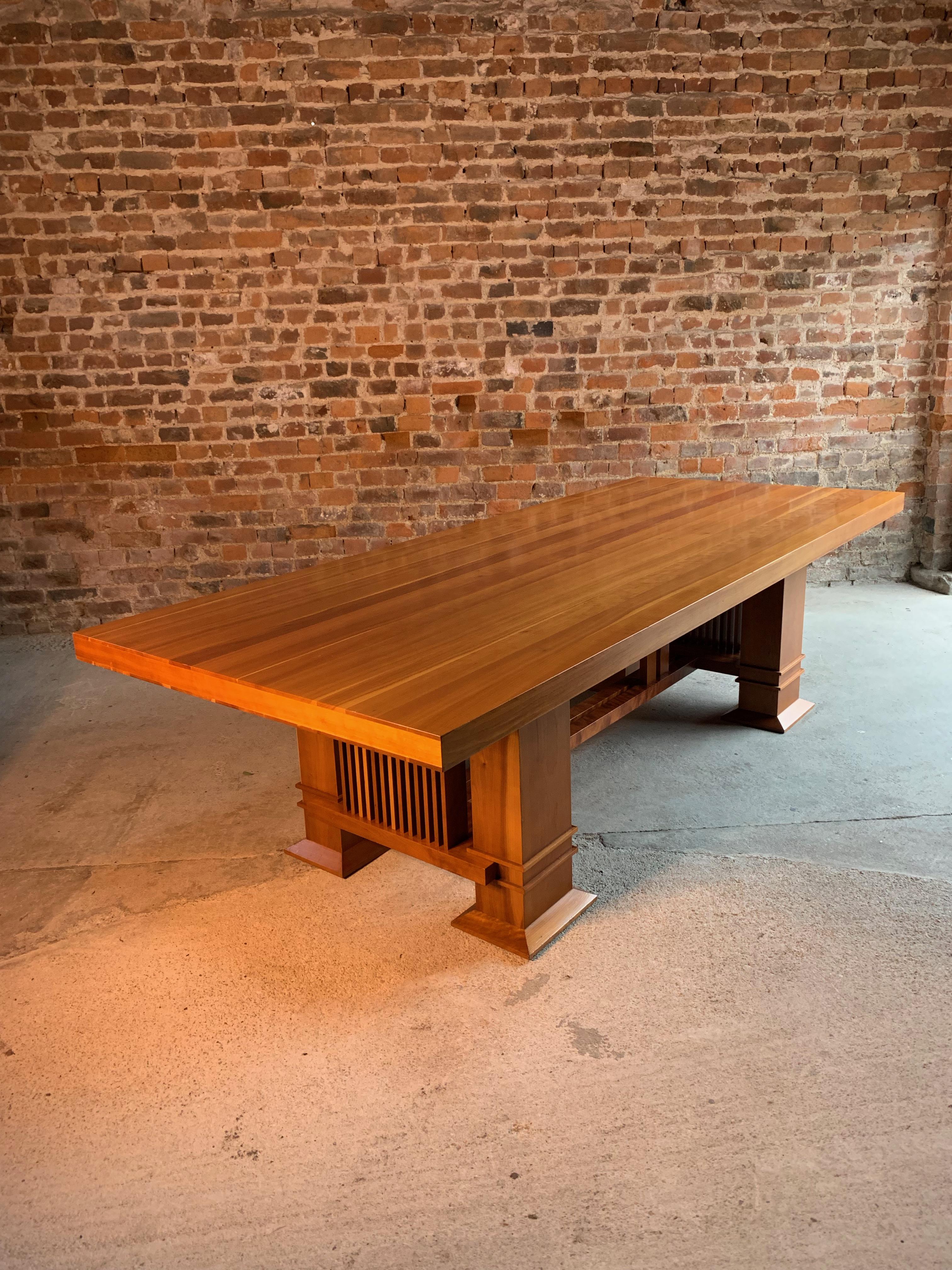 Frank Lloyd Wright 605 Allen Table in Cherrywood by Cassina, circa 1980s 6