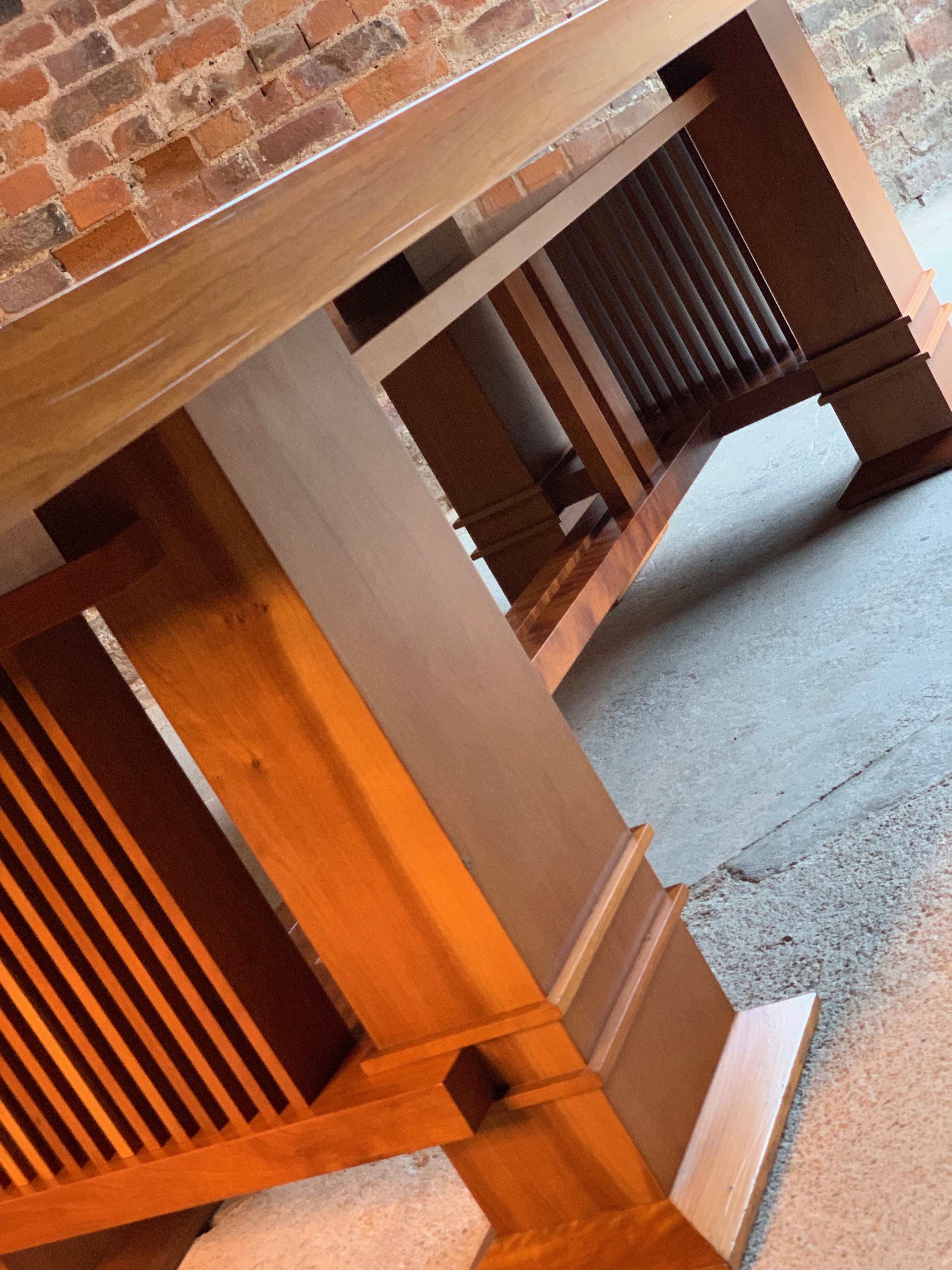 Frank Lloyd Wright 605 Allen Table in Cherrywood by Cassina, circa 1980s In Good Condition In Longdon, Tewkesbury