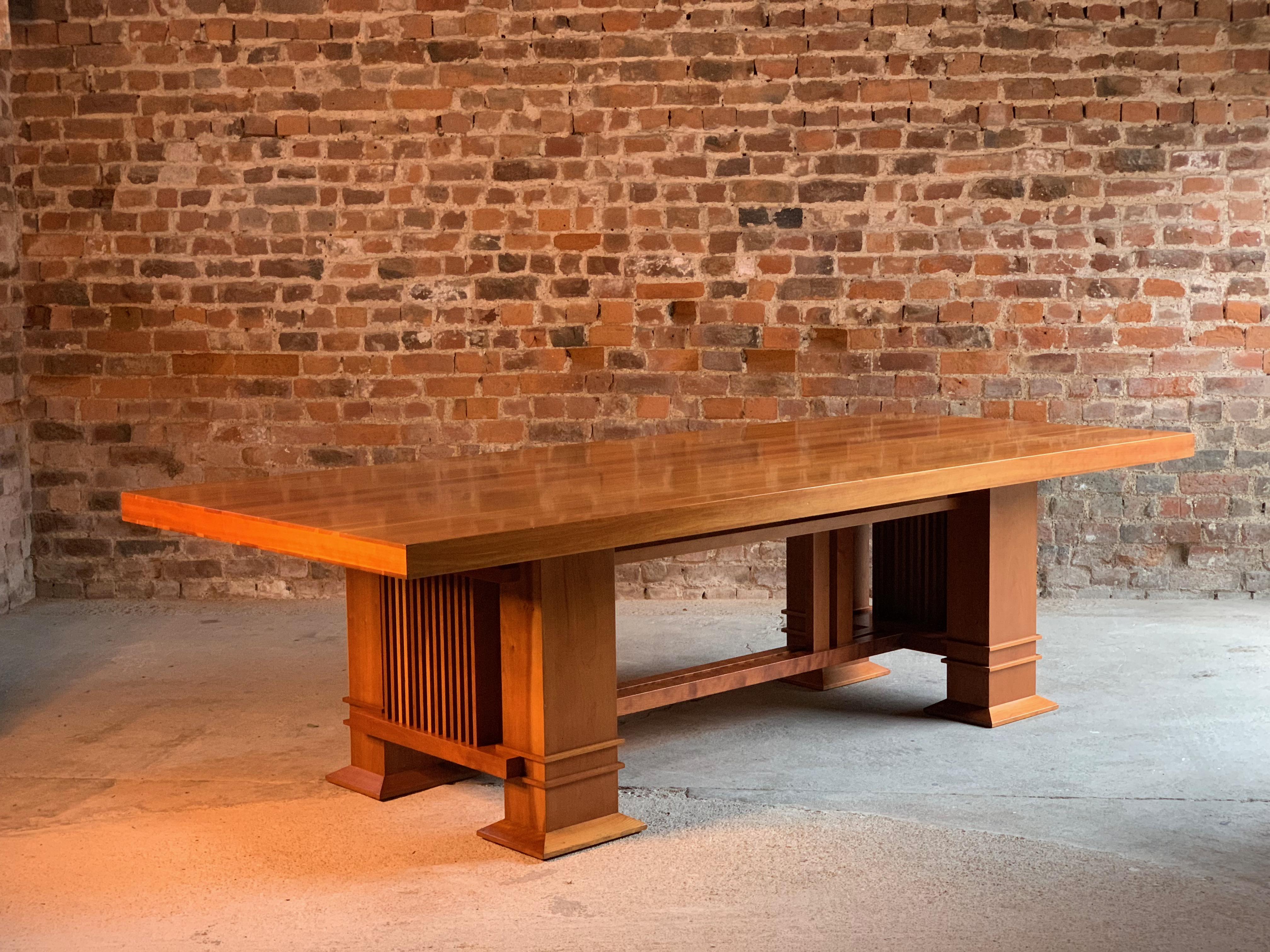 Frank Lloyd Wright 605 Allen Table in Cherrywood by Cassina, circa 1980s 2
